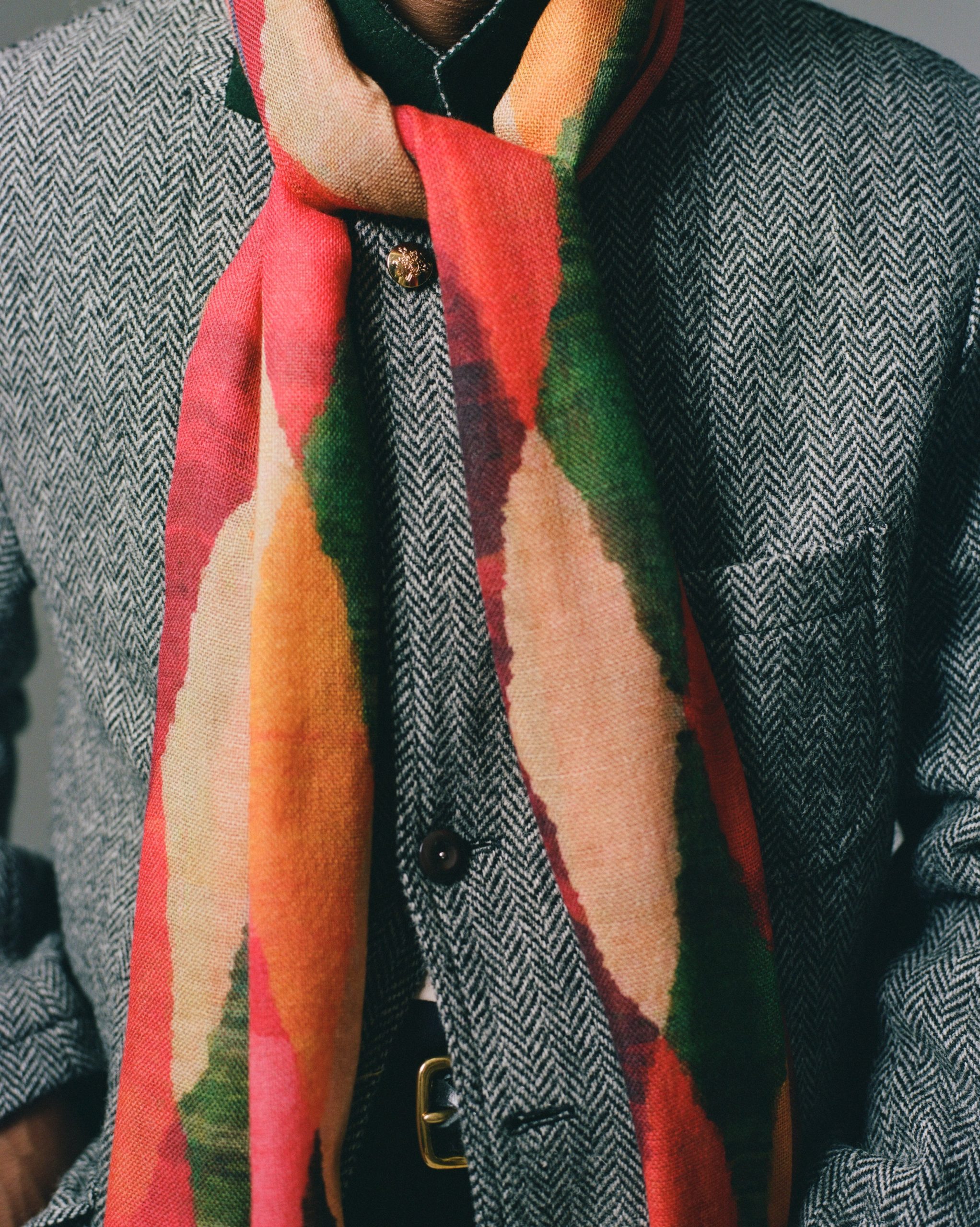 Grey Herringbone Harris Tweed Games Blazer Mk. VII - Image 10