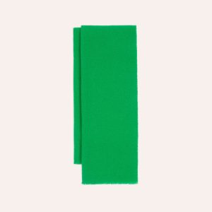 Green Solid Wool Scarf