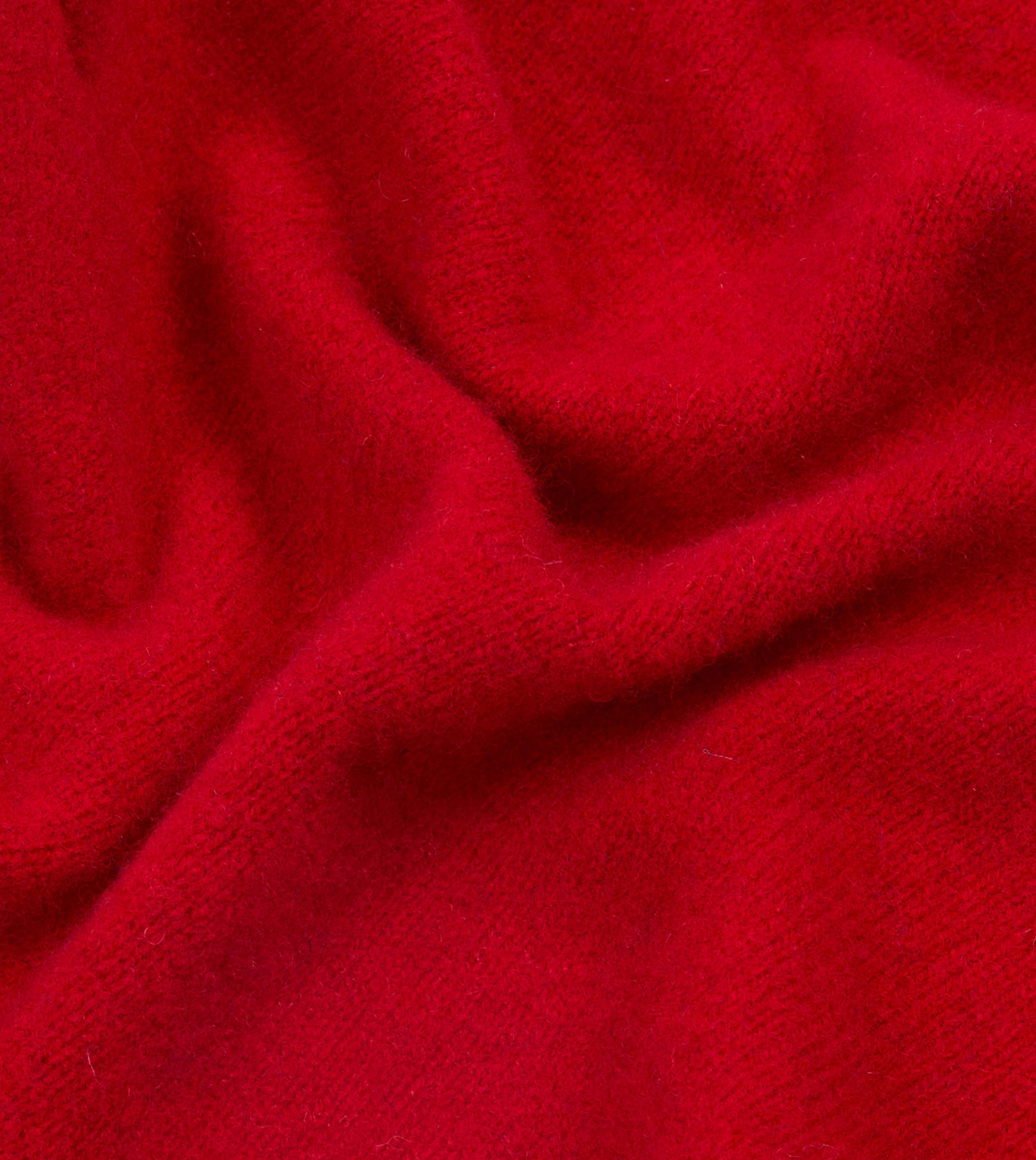 Red Lambswool Triangle Neck Scarf - Image 2