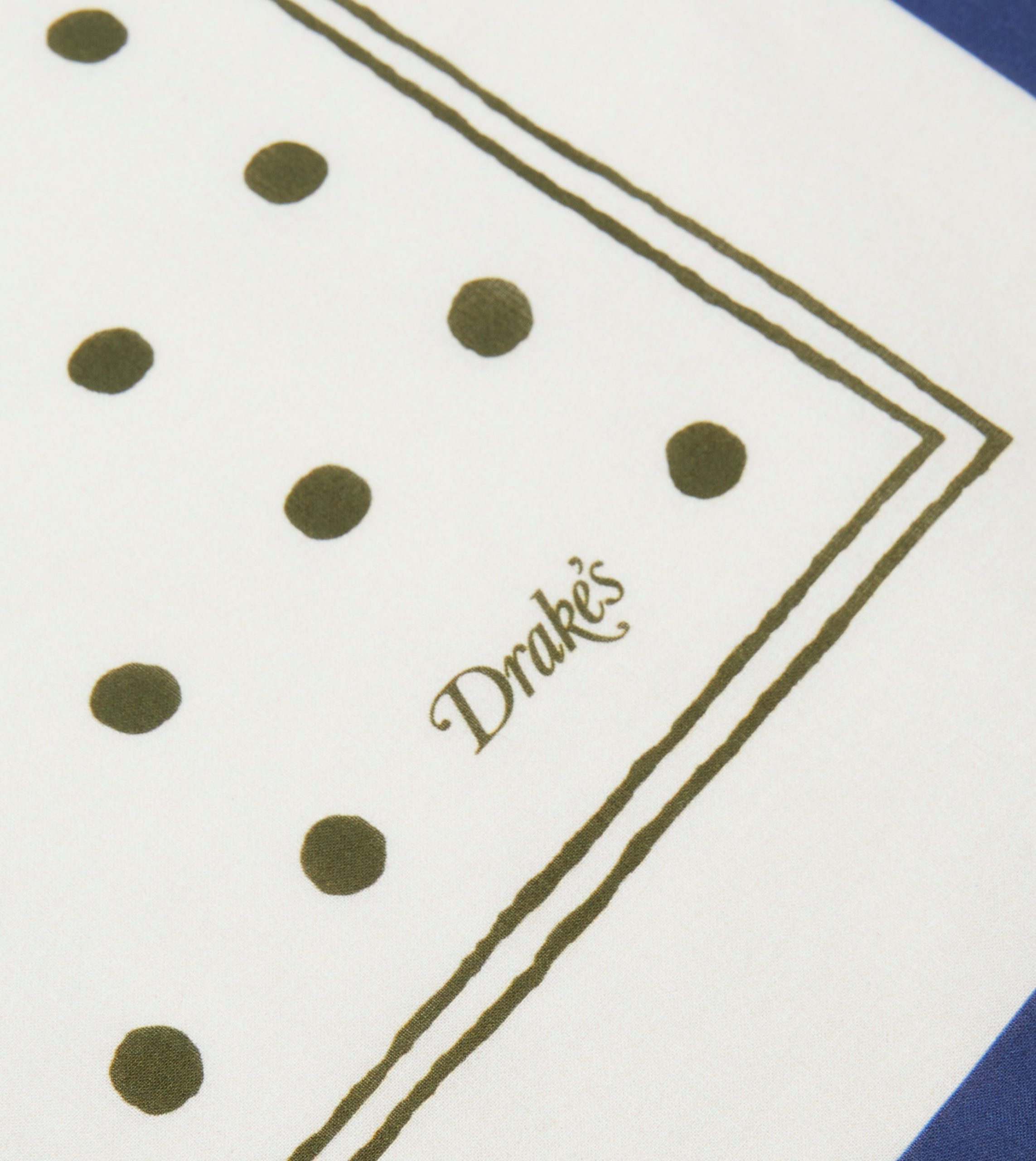 White and Green Polka Dot Print Bandana - Image 4