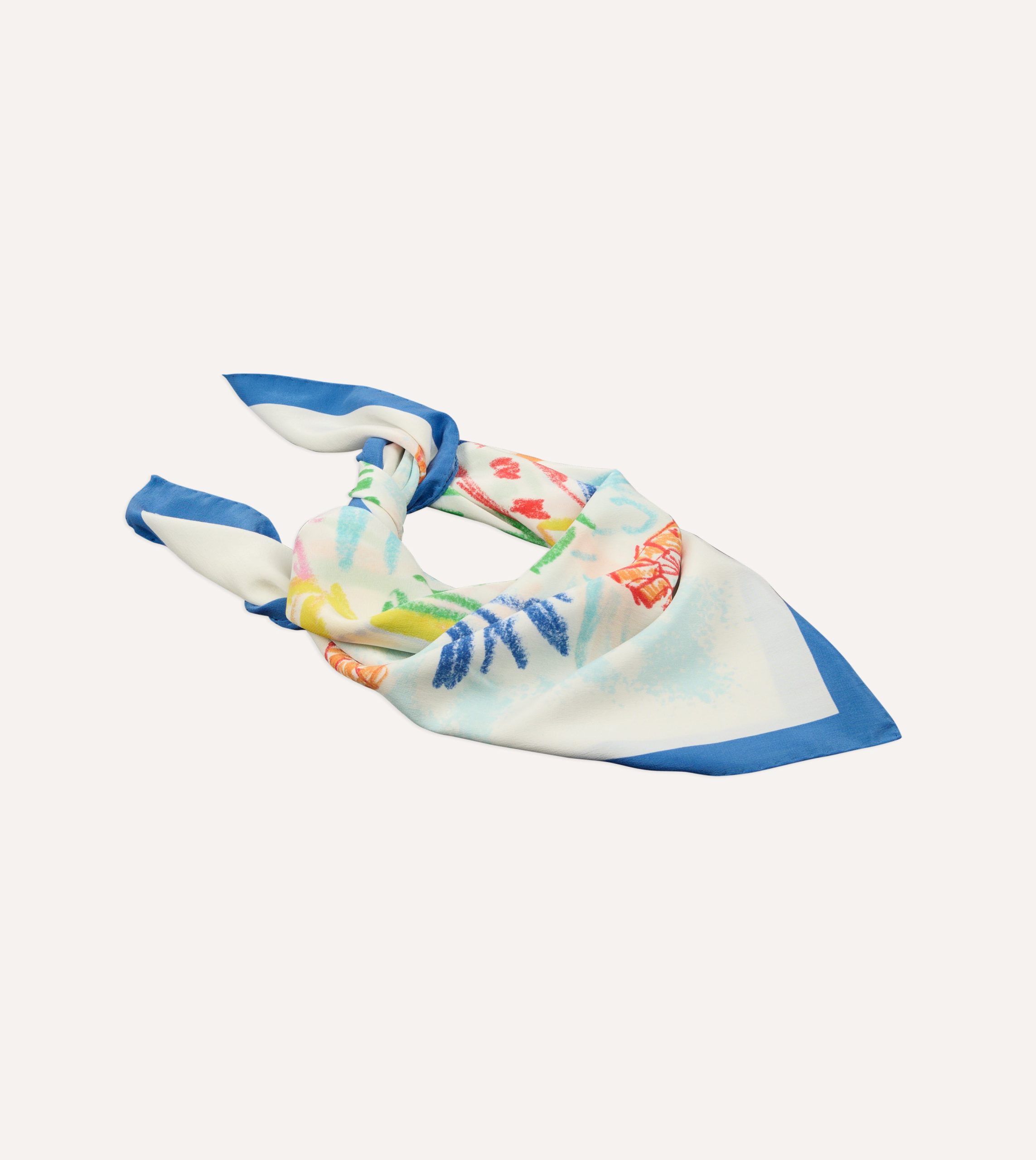 Michael McGregor for Drake's The Port Print Silk Bandana - Image 5