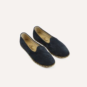 Sabah Oxford Navy Suede Shoes