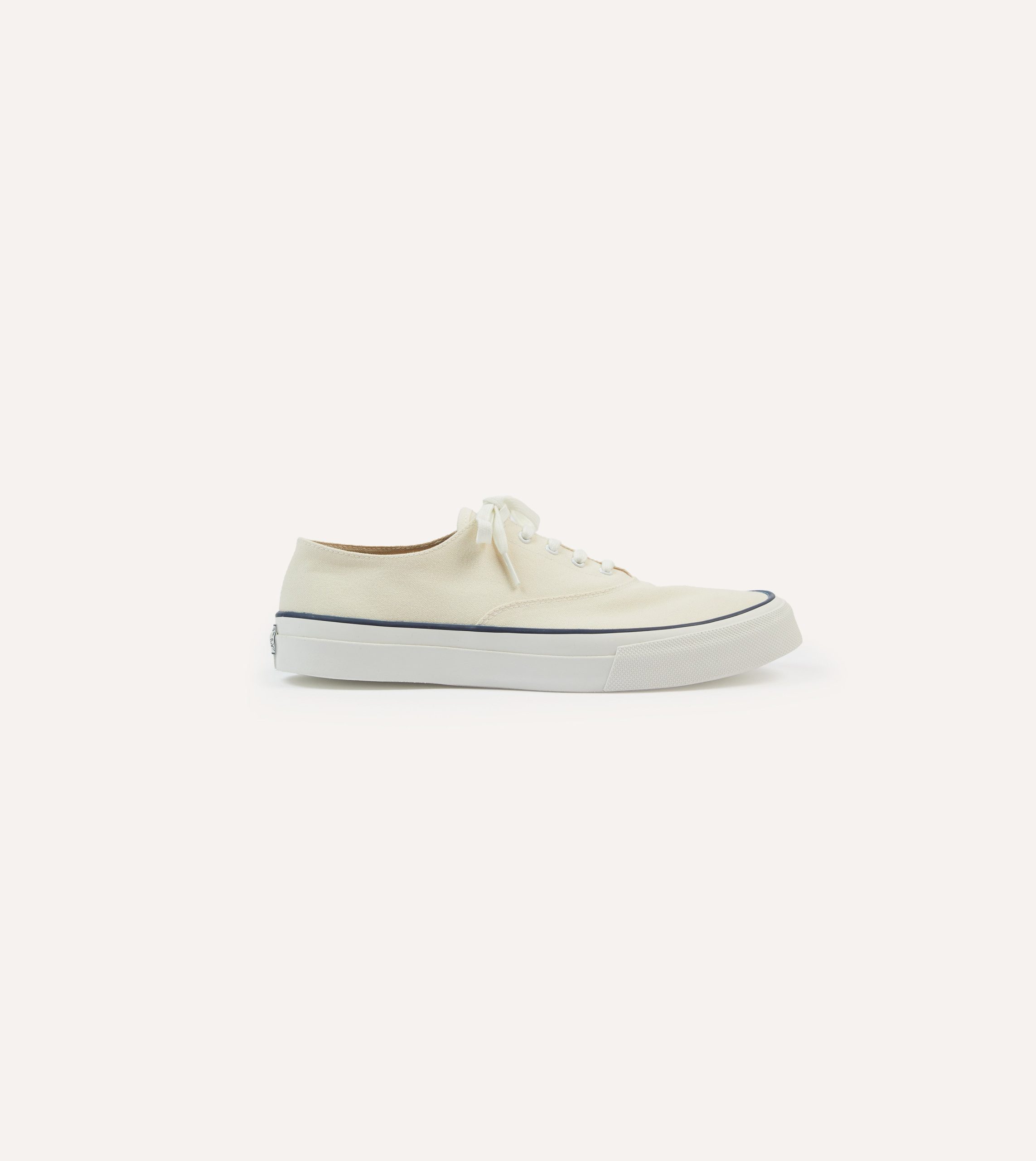 Wakouwa by Anatomica Ecru Cotton Canvas Oxford Trainers - Image 6