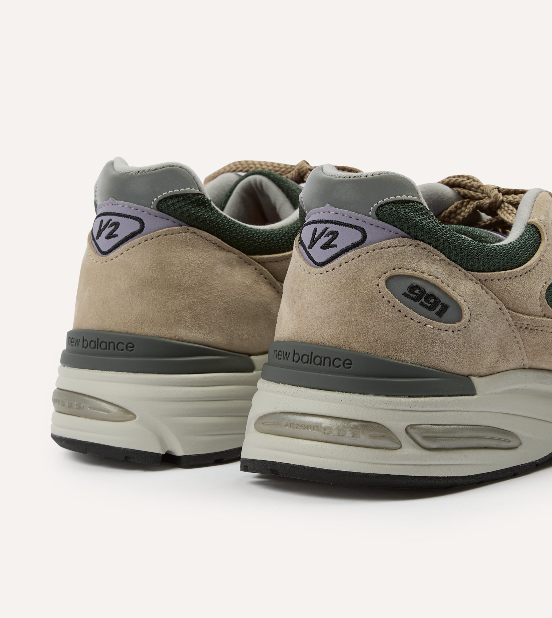 New Balance Tan 'Essentially Offbeat' Made in UK 991v2 Trainers - Image 5