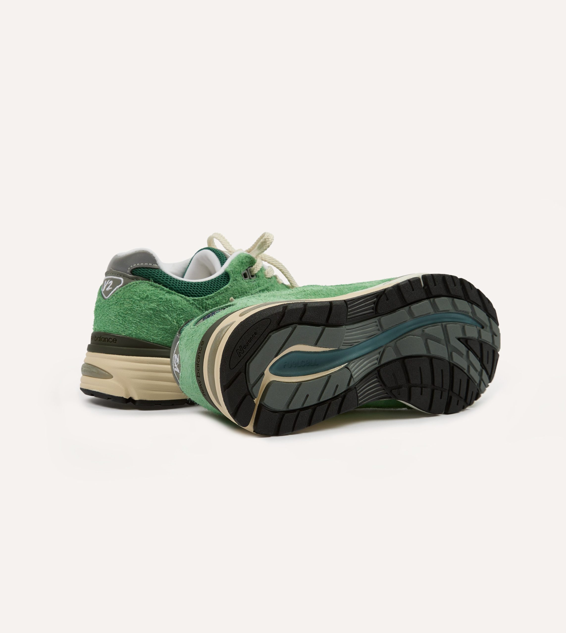 New Balance Green 'Grounded Pastels' Made in UK 991v2 Trainers - Image 2