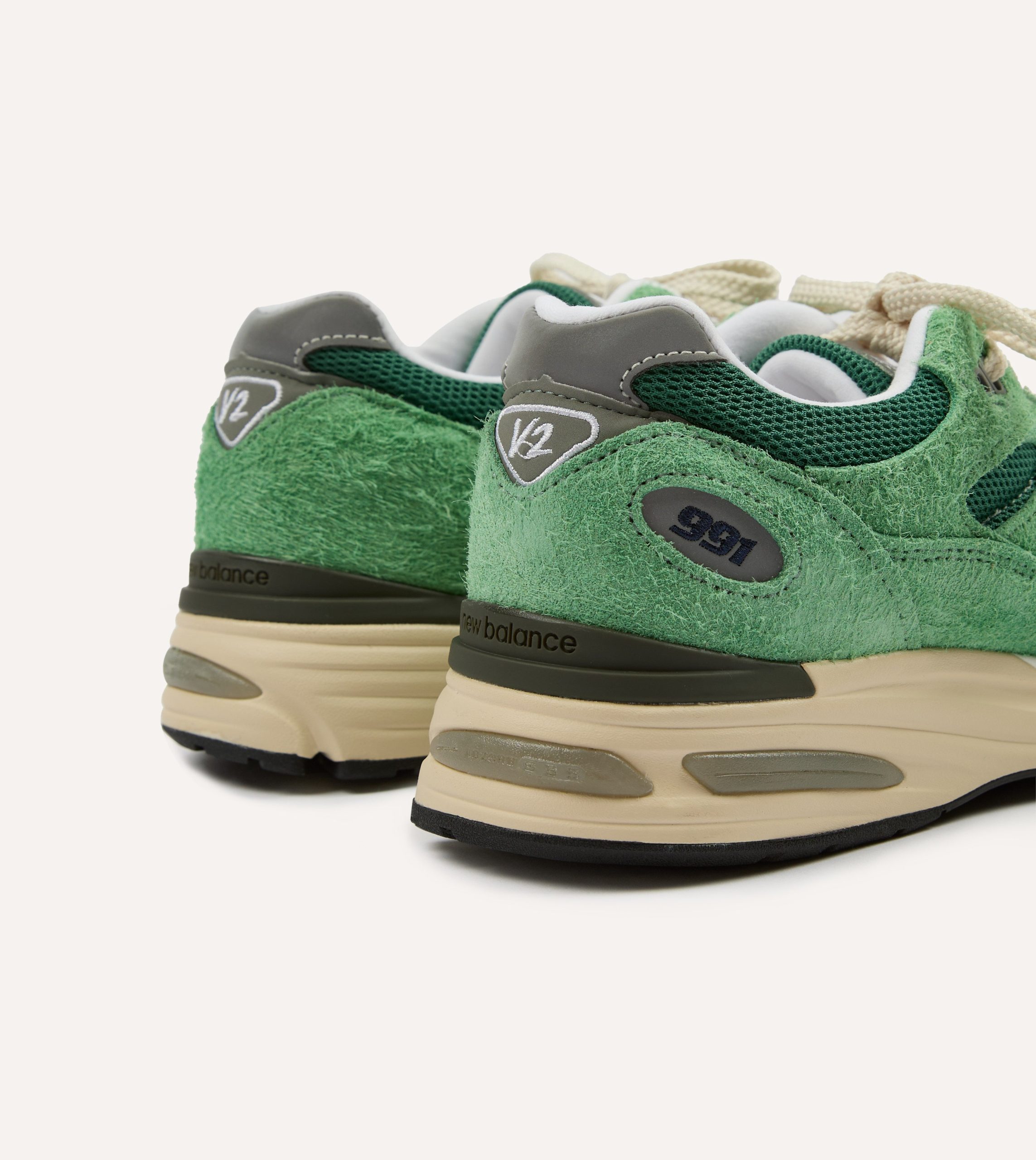 New Balance Green 'Grounded Pastels' Made in UK 991v2 Trainers - Image 5