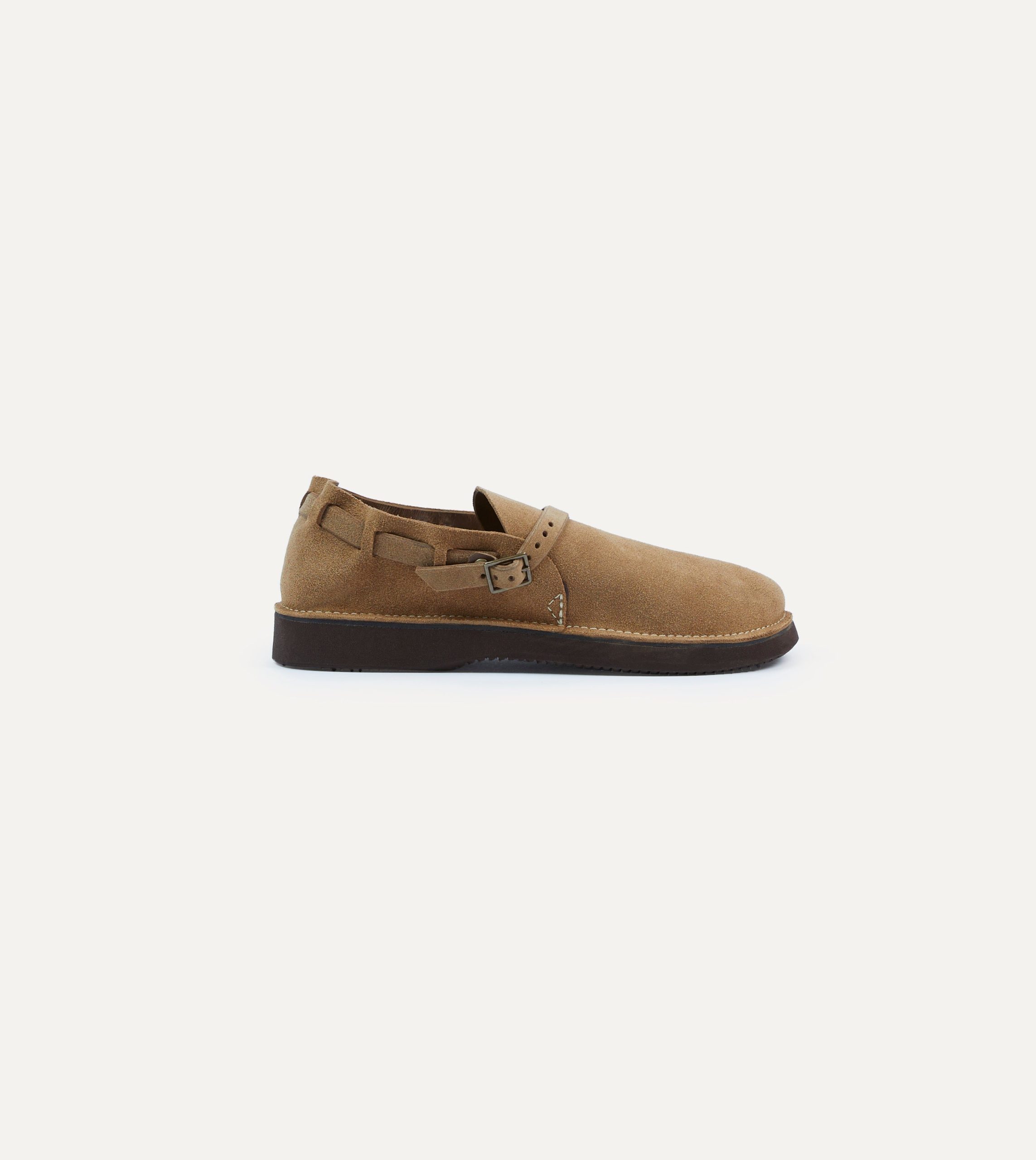 Aurora for Drake's Middle English Light Brown Roughout Leather Shoe - Image 6