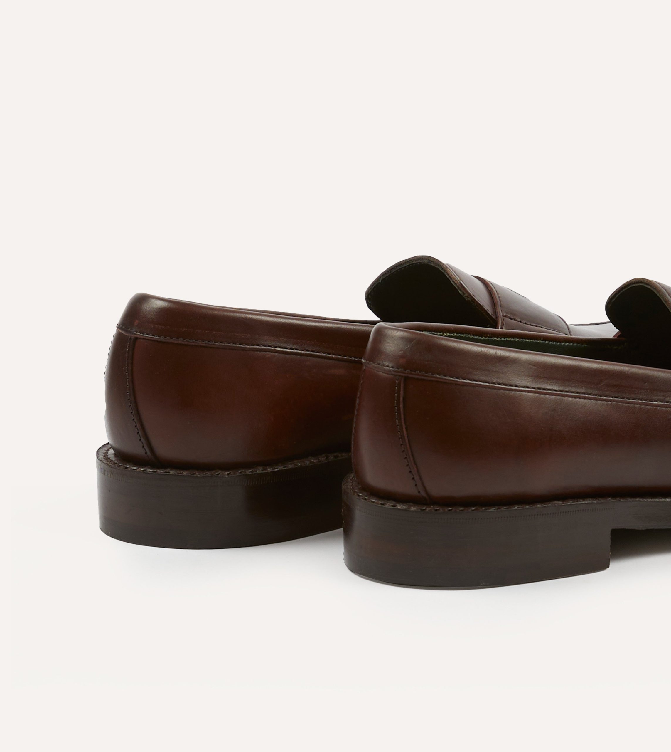 Brown Leather Charles Goodyear Welted Penny Loafer - Image 5