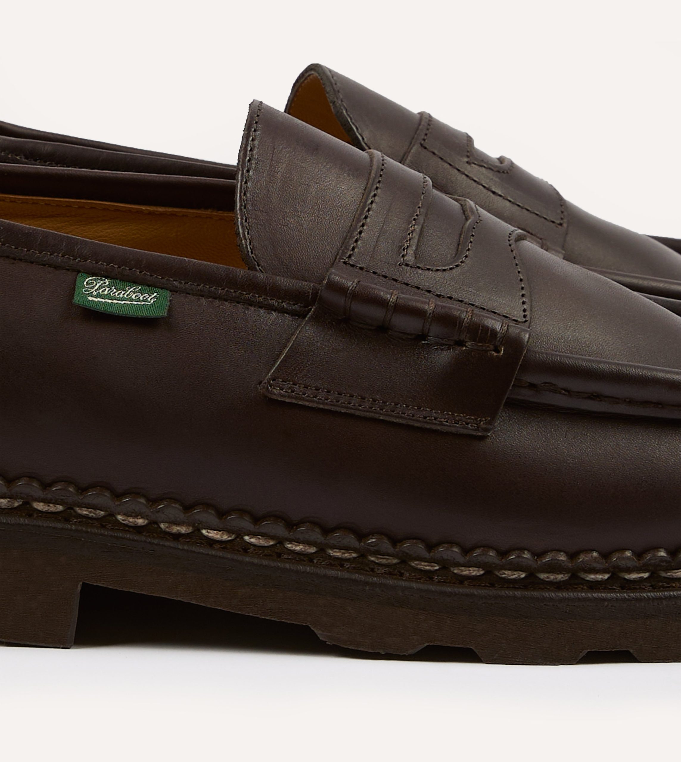 Paraboot Reims Brown Leather Loafer - Image 3