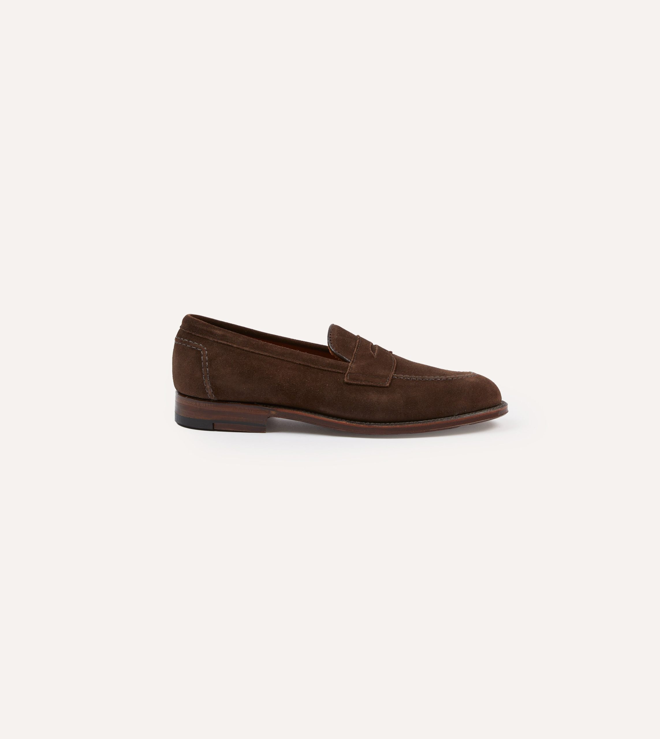 Alden Brown Suede Penny Loafer - Image 6