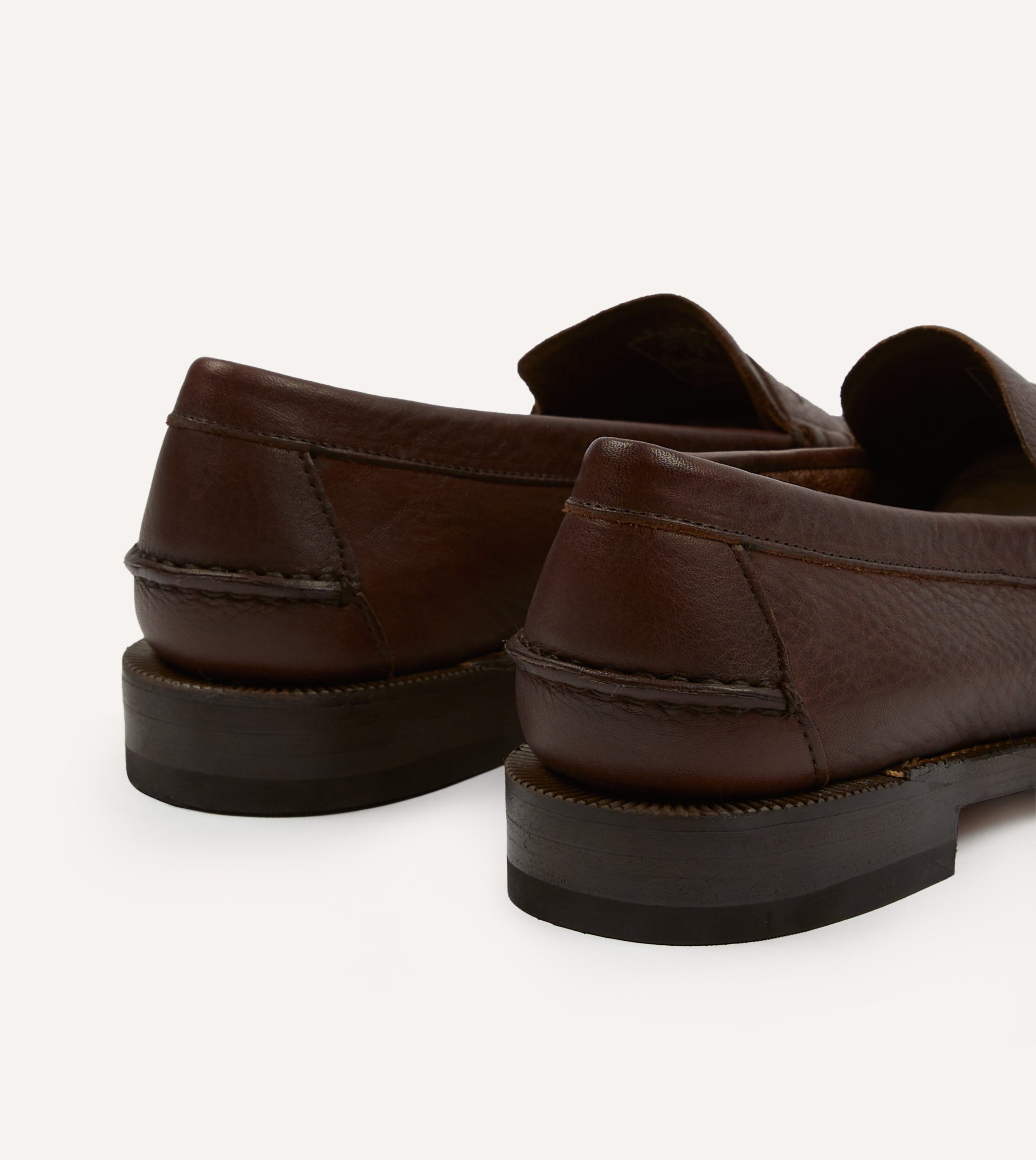 Drake's by Sebago Citysides Dan Bison Leather Loafer - Image 5