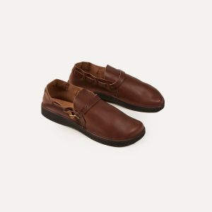 Aurora Shoe Co. Middle English Brown Full Grain Leather Shoe