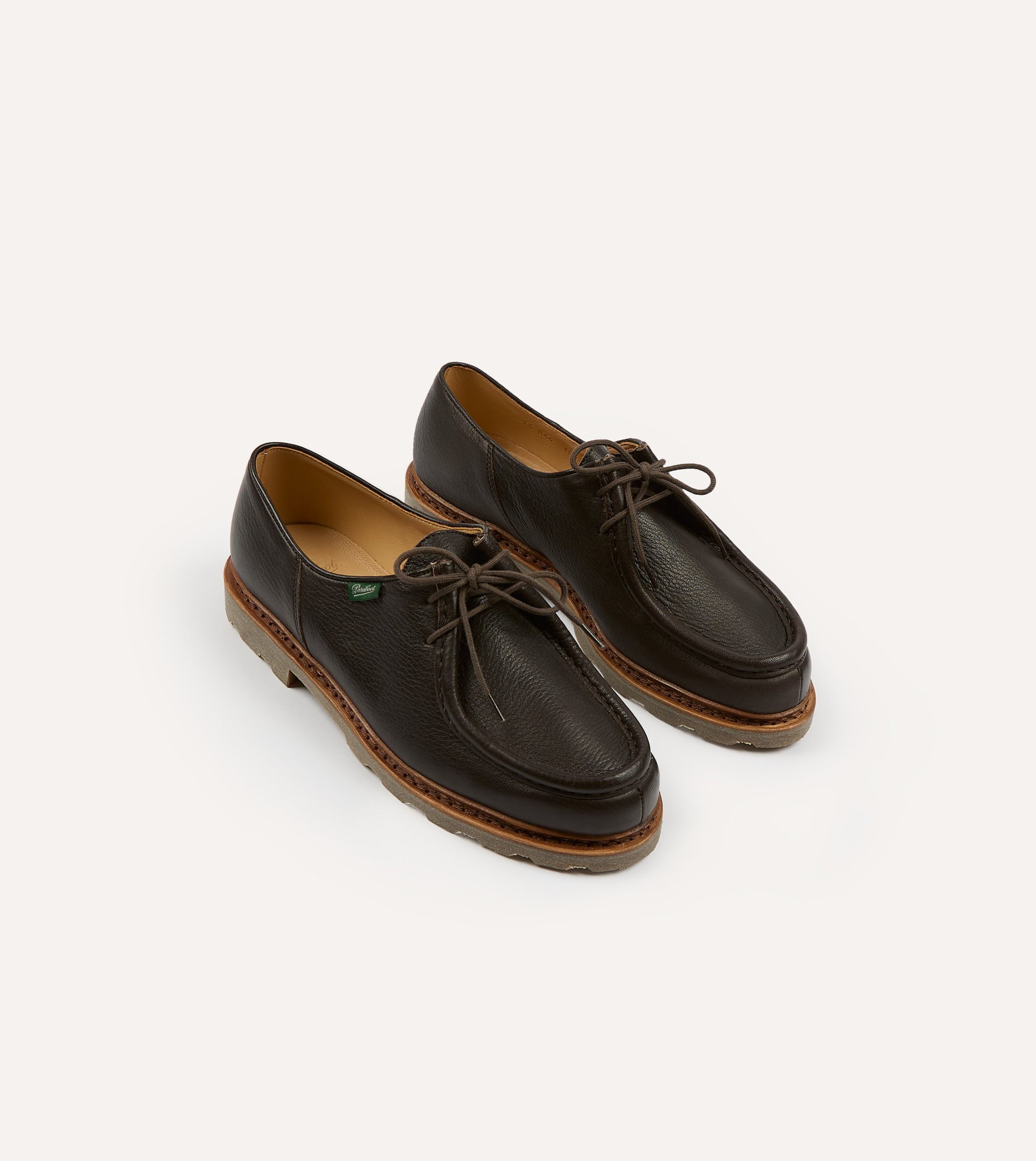Paraboot Michael Marron Deer Leather Derby Shoe