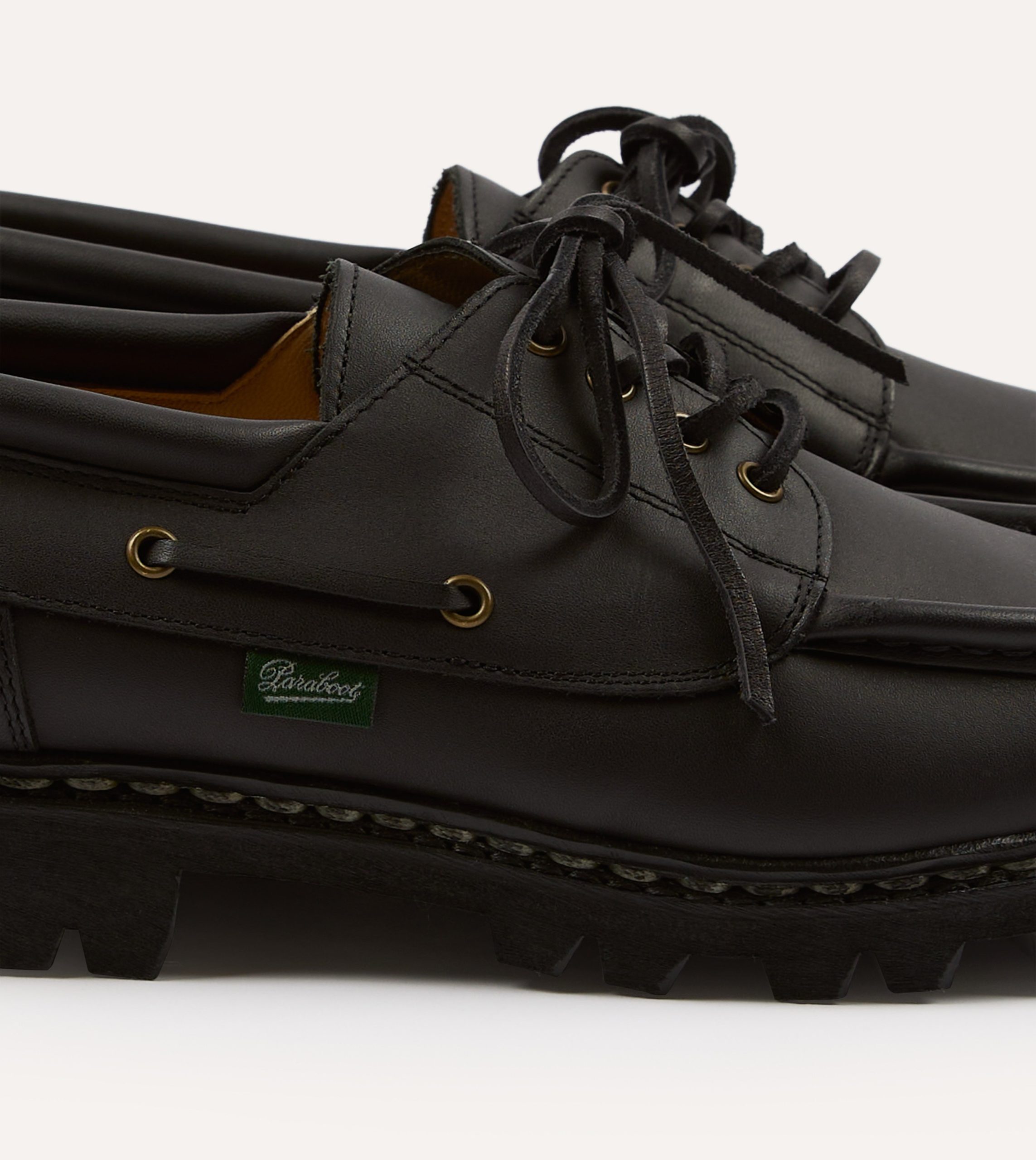 Paraboot Chimey Noir Calf Leather Derby Shoe - Image 3