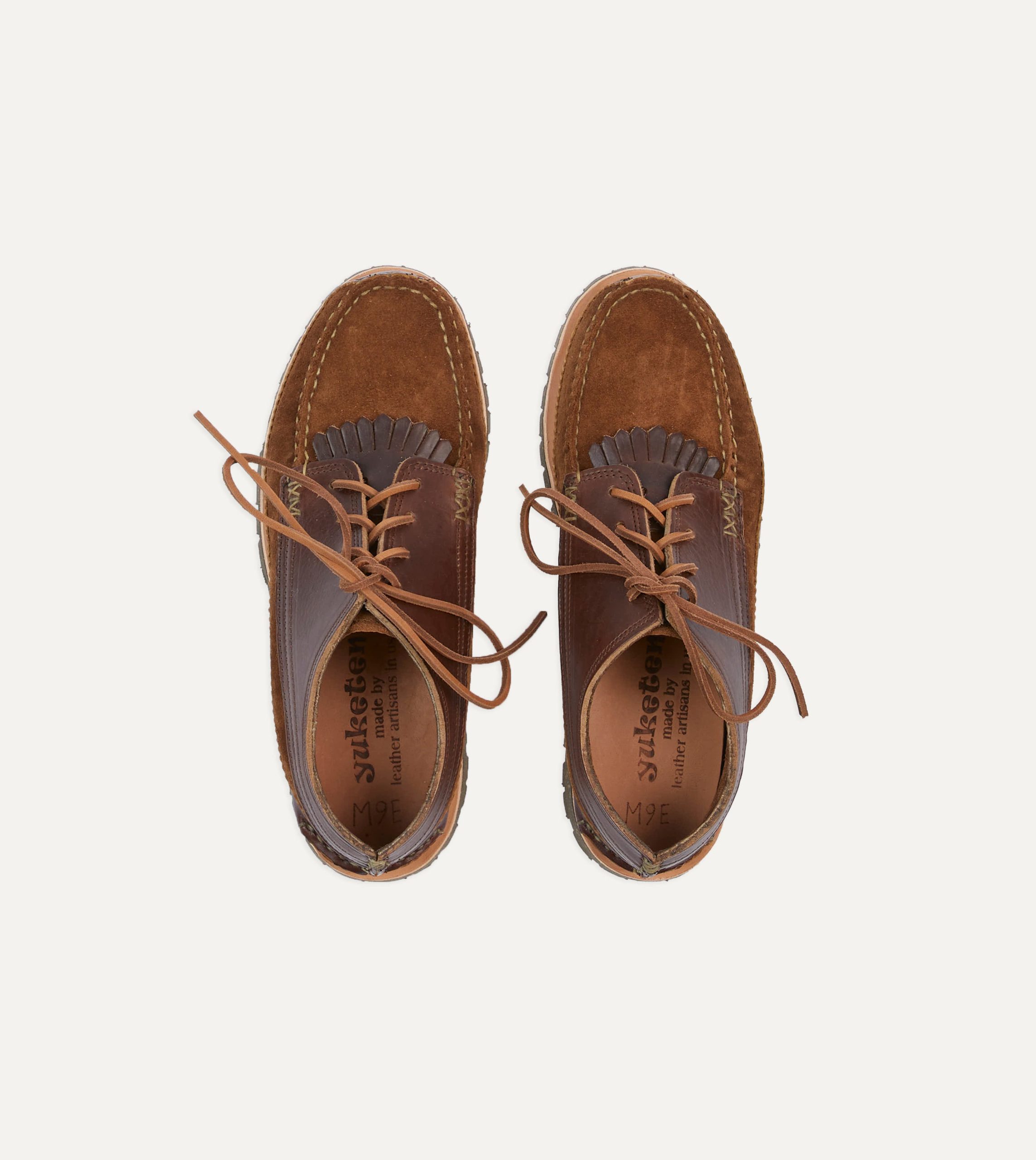 Yuketen Brown Leather Maine Guide Ox Shoe - Image 4