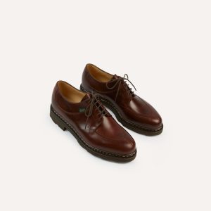 Paraboot Avignon Brown Leather Derby Shoe