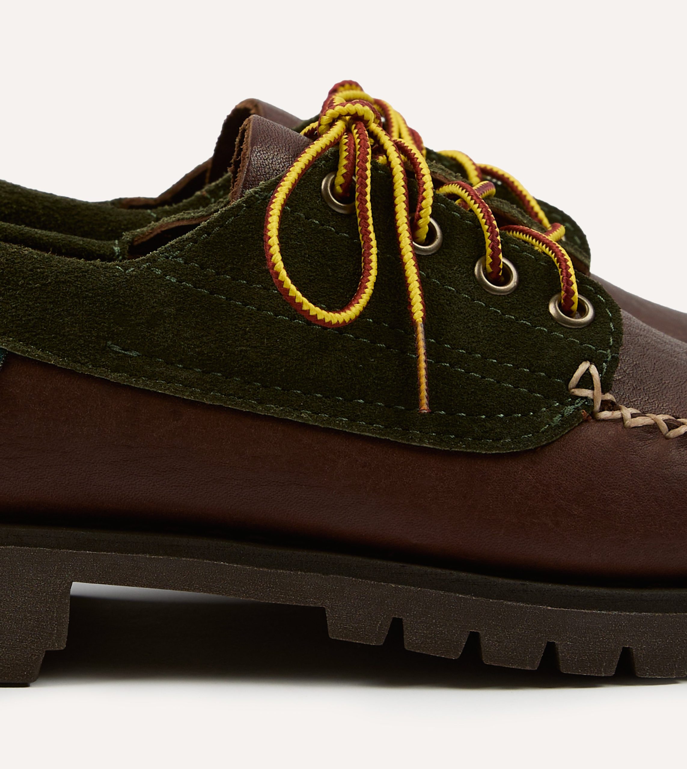Drake's by Sebago Campsides Askook Patchwork Suede Shoe - Image 3