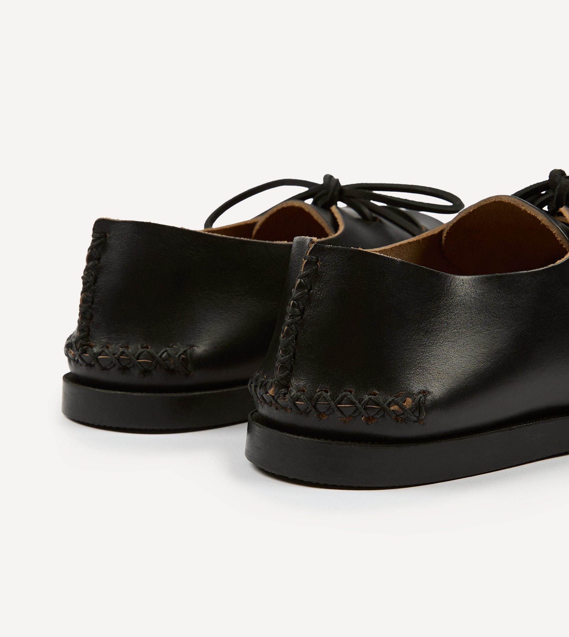 Yuketen Black Two-Piece Oxford with Camp Sole - Image 5