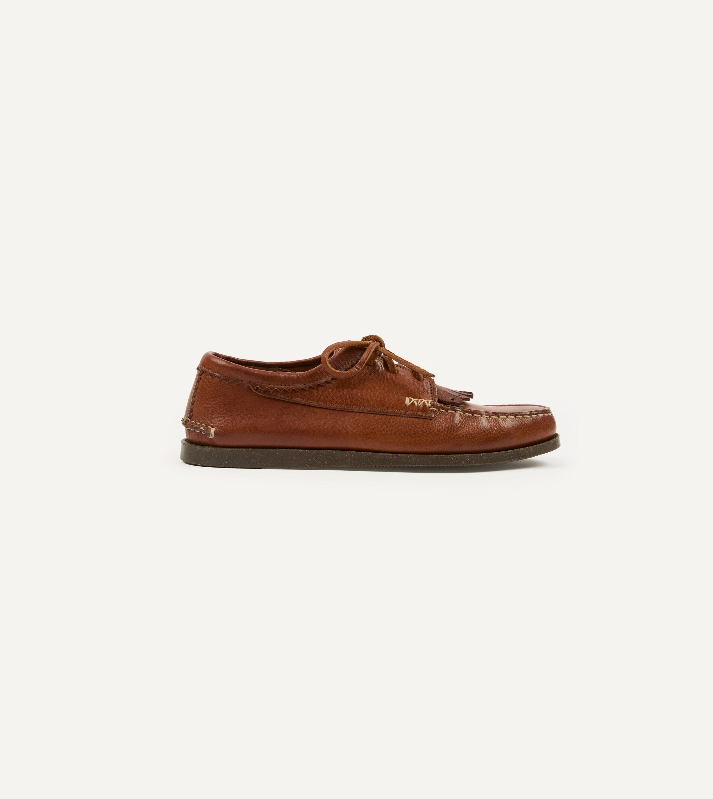 Yuketen Cognac Italian Blucher with Camp Sole - Image 6