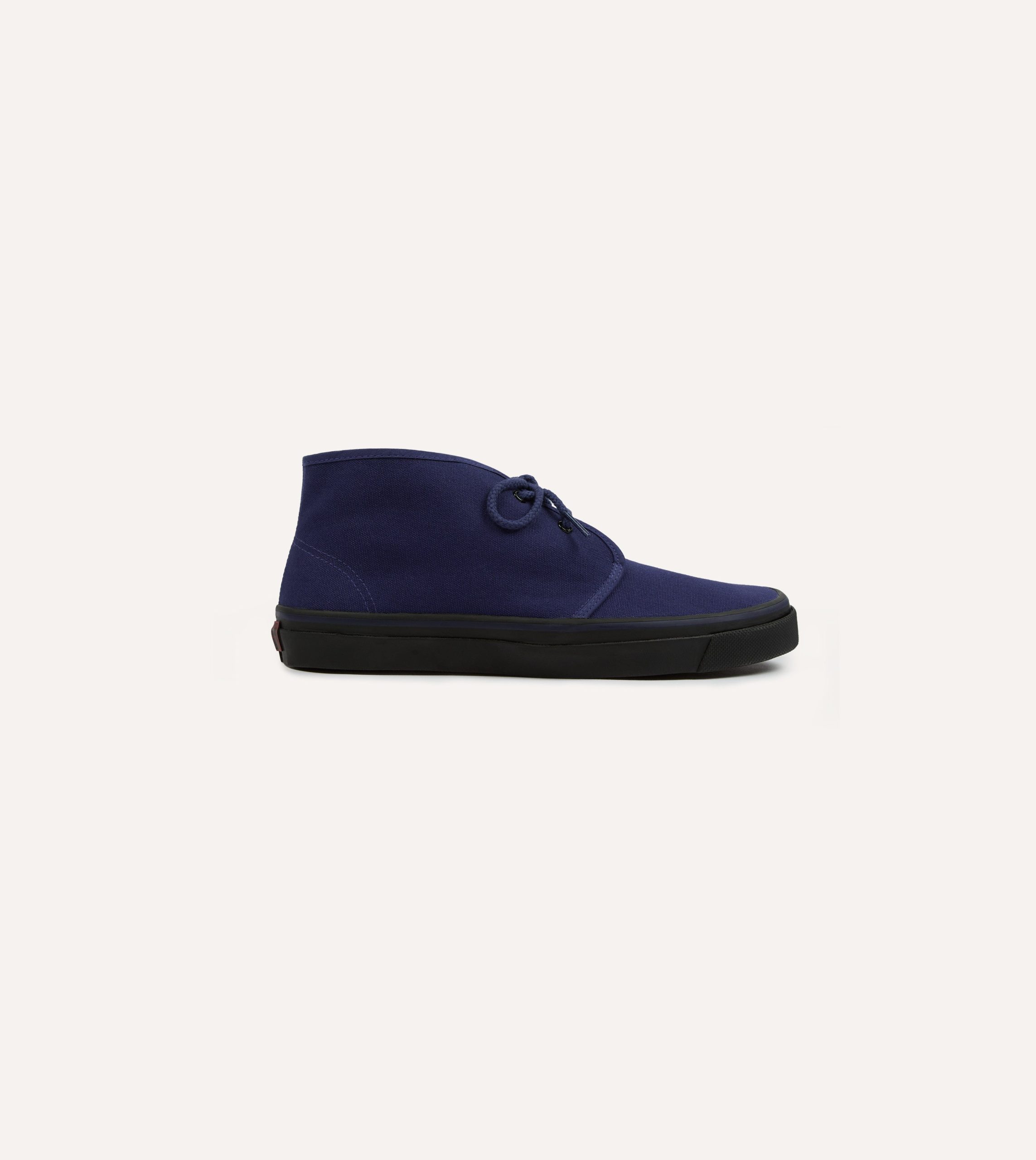 Wakouwa by Anatomica Navy Cotton Canvas Chukka Trainers - Image 6