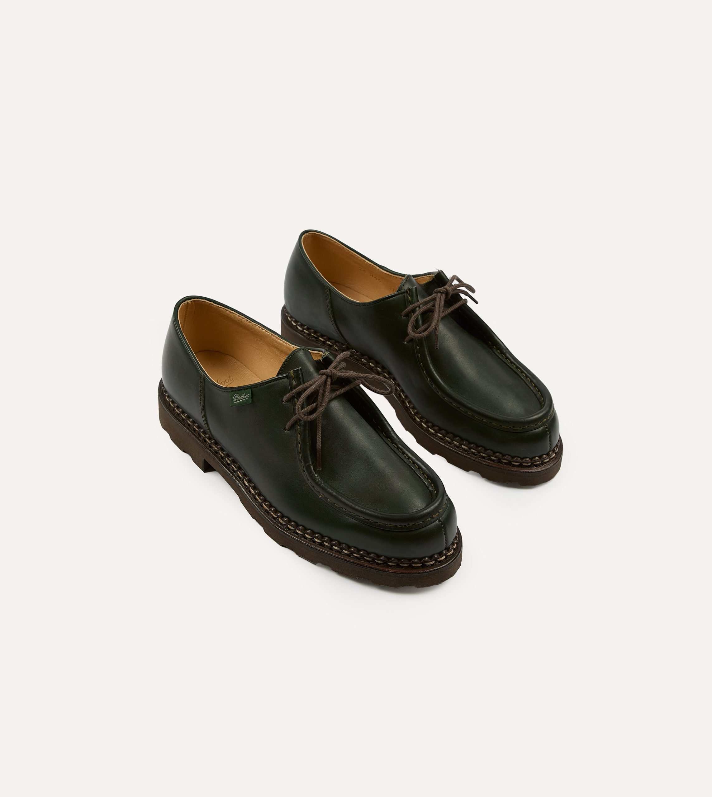 Paraboot Michael Vert Leather Derby Shoe