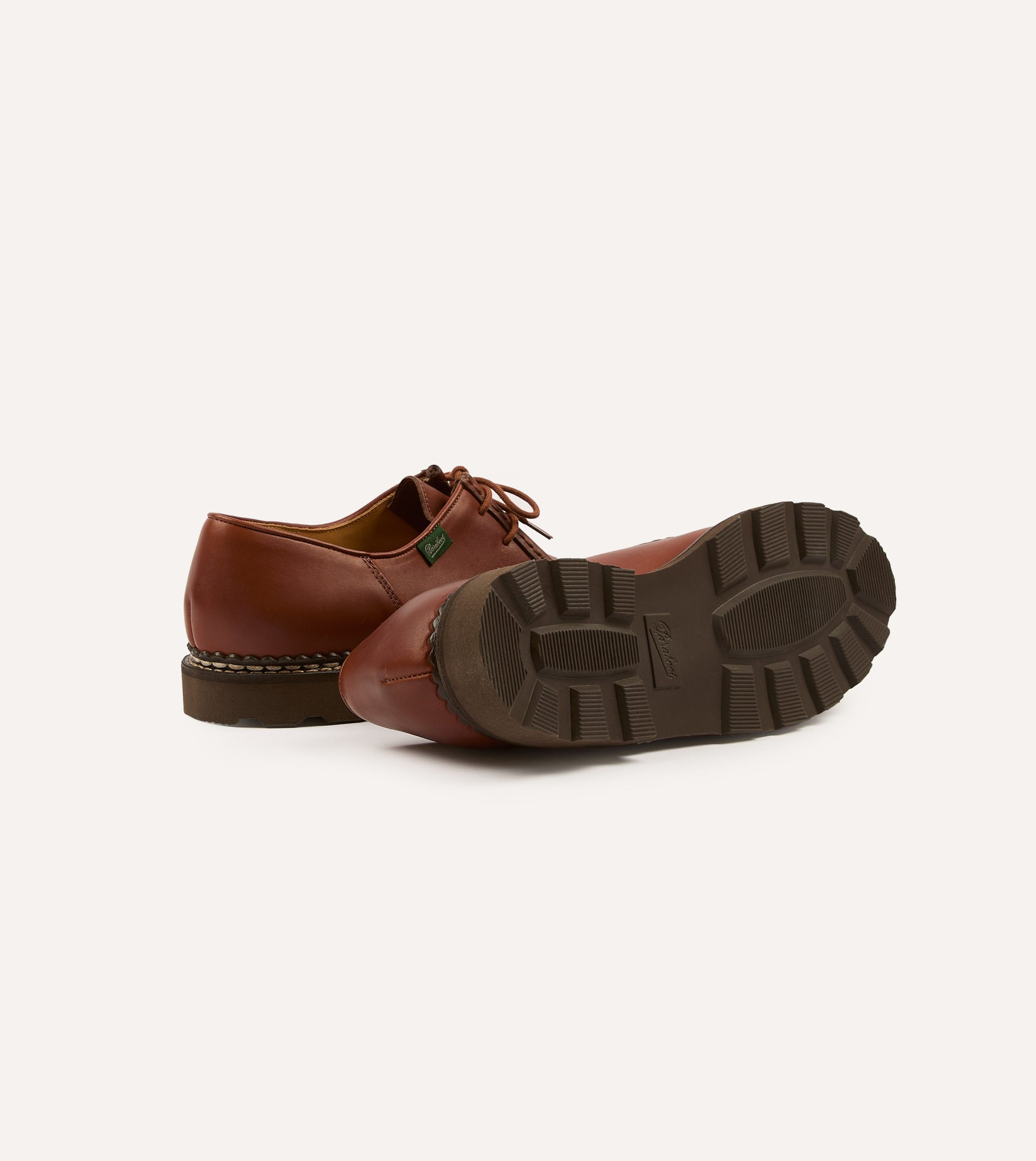 Paraboot Michael Marron Leather Derby Shoe - Image 2