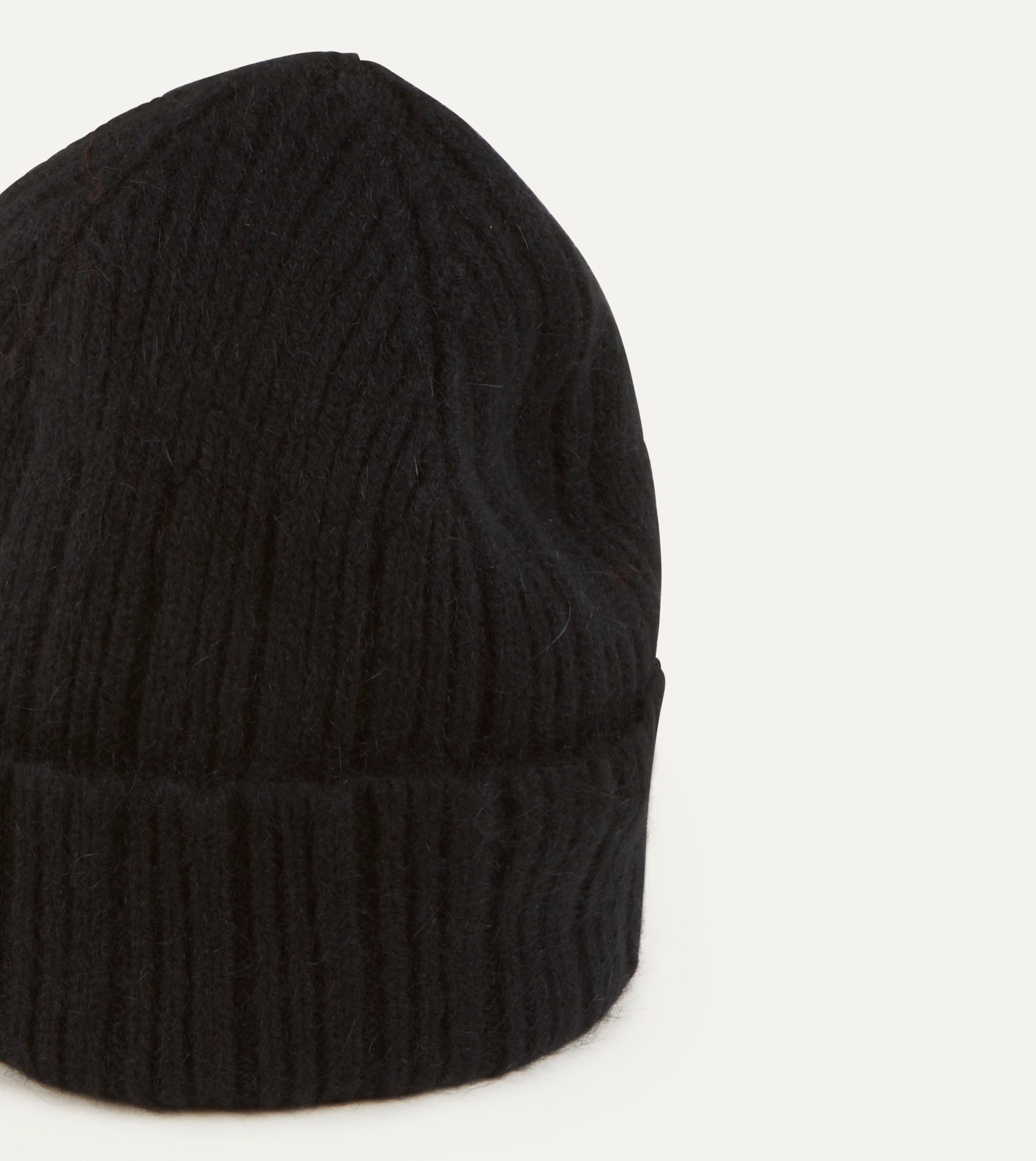 Black Geelongora Ribbed Knit Cap - Image 4