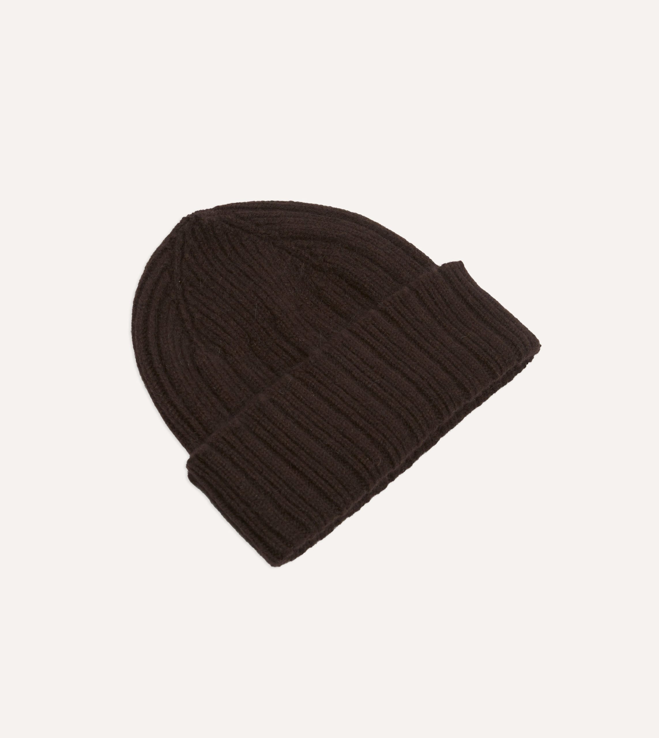 Brown Geelongora Ribbed Knit Cap - Image 4