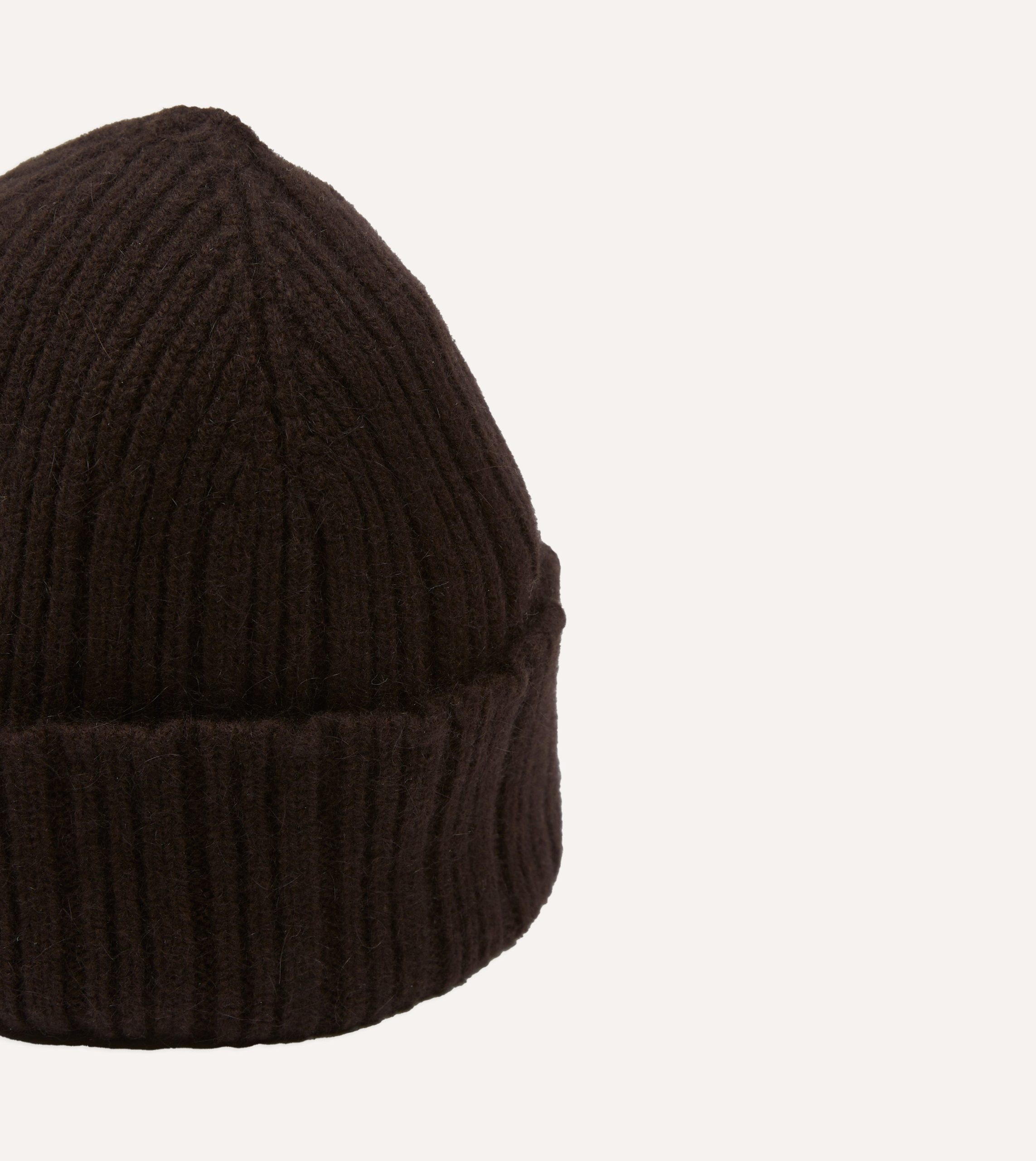 Brown Geelongora Ribbed Knit Cap - Image 3