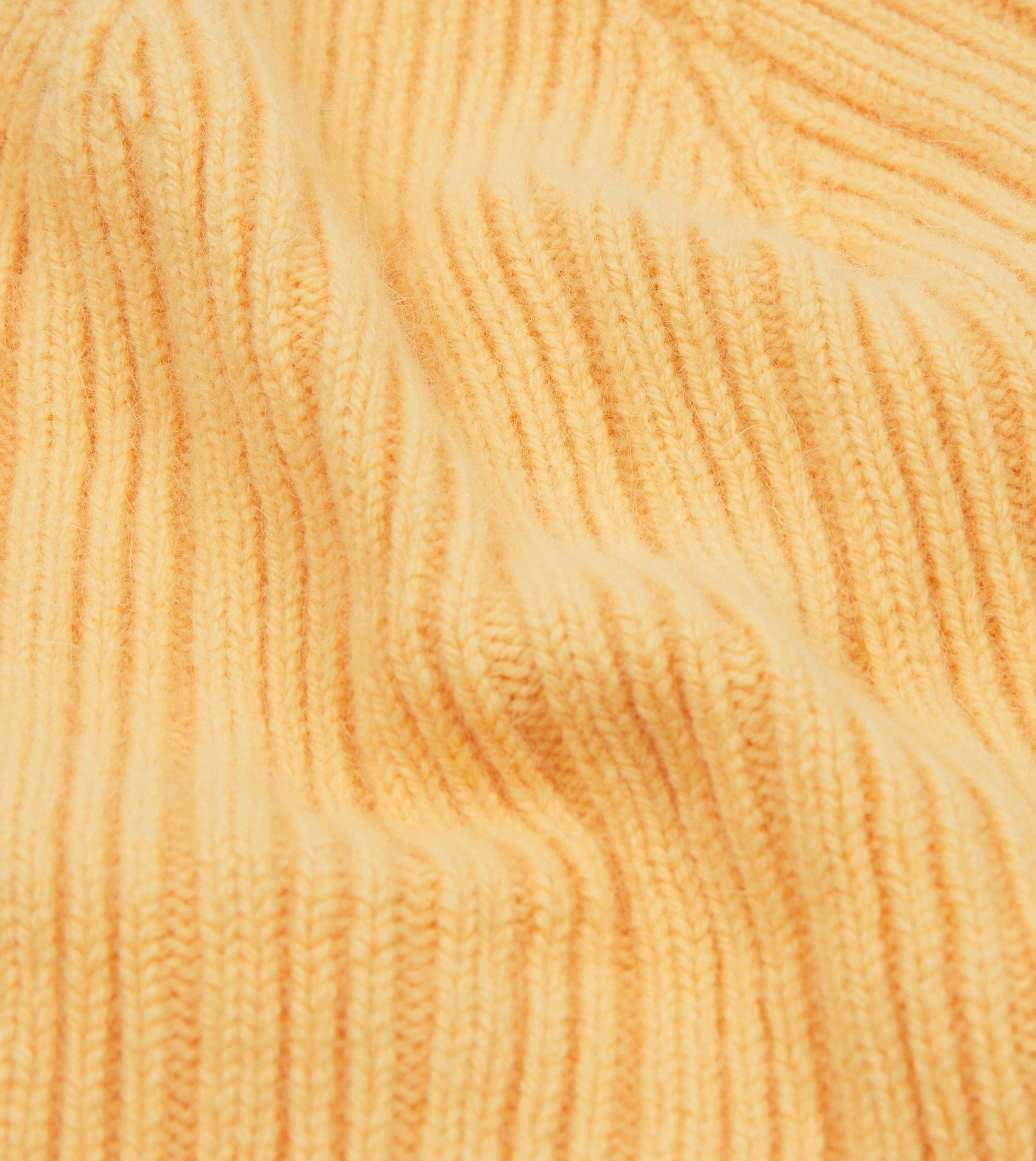 Yellow Geelongora Ribbed Knit Cap - Image 2