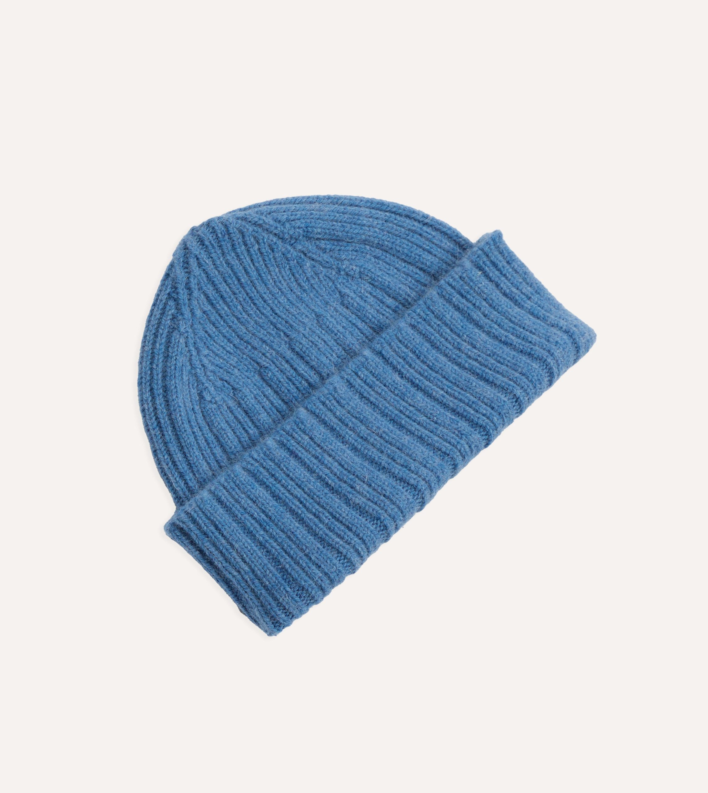 Sky Blue Geelongora Ribbed Knit Cap - Image 3