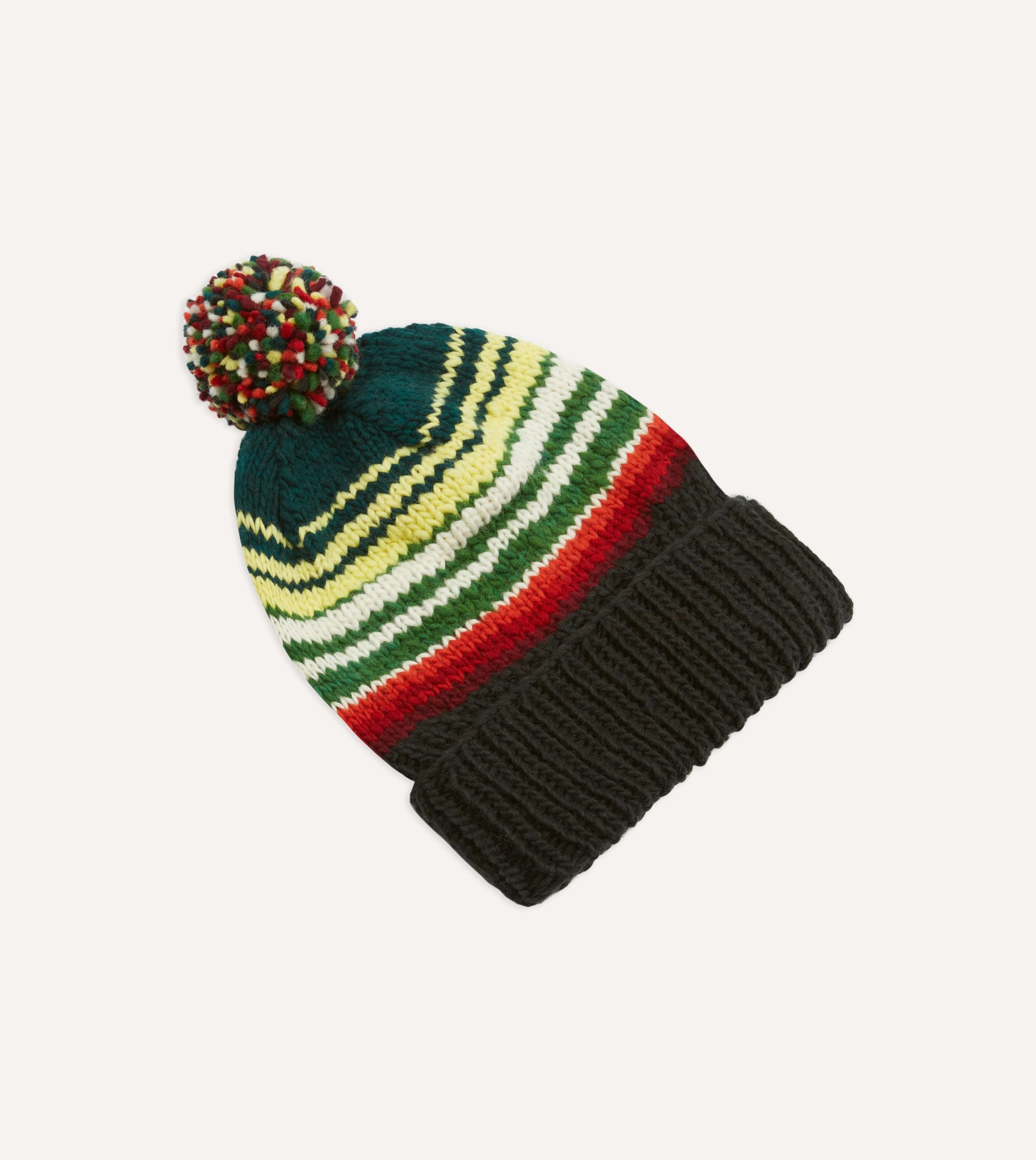 Chamula for Drake's Black Serape Knit Cap - Image 3