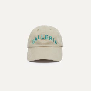 Ecru Galleria Emblem Cotton Twill Baseball Cap