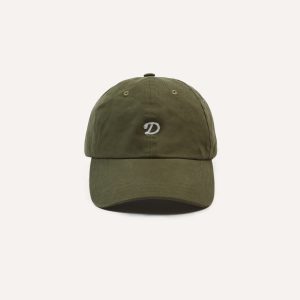 Green Chainstitch 'D' Cotton Twill Baseball Cap