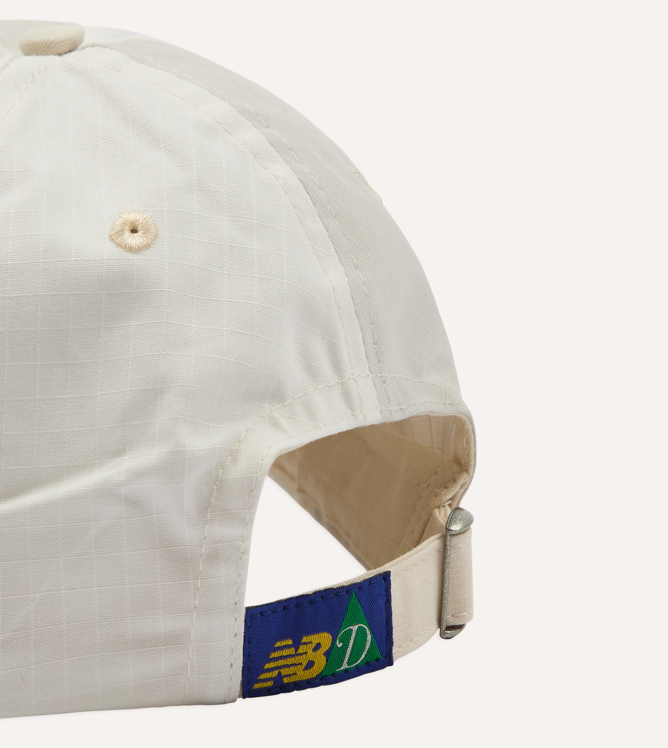 Drake's and New Balance Waxed Ripstop Cotton Baseball Cap - Image 2