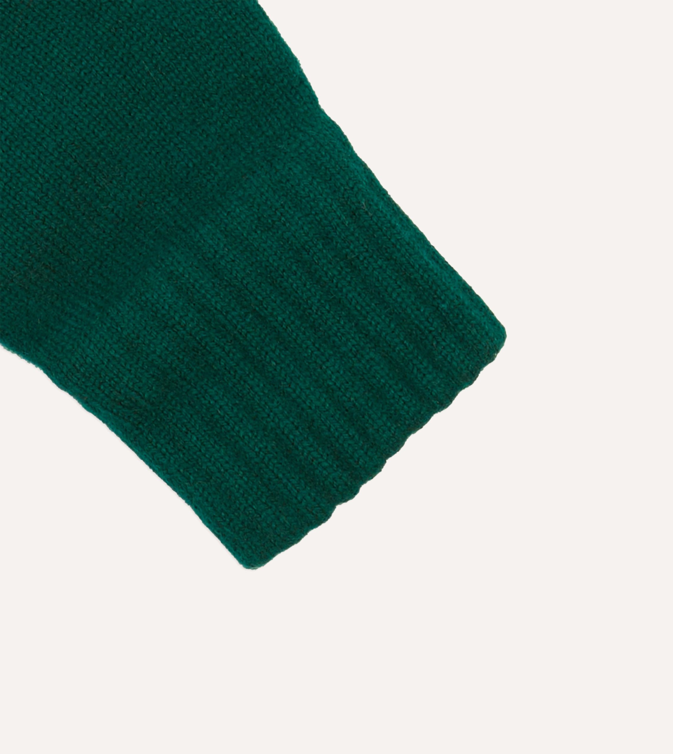 Forest Green Geelongora Fingerless Knitted Gloves - Image 2