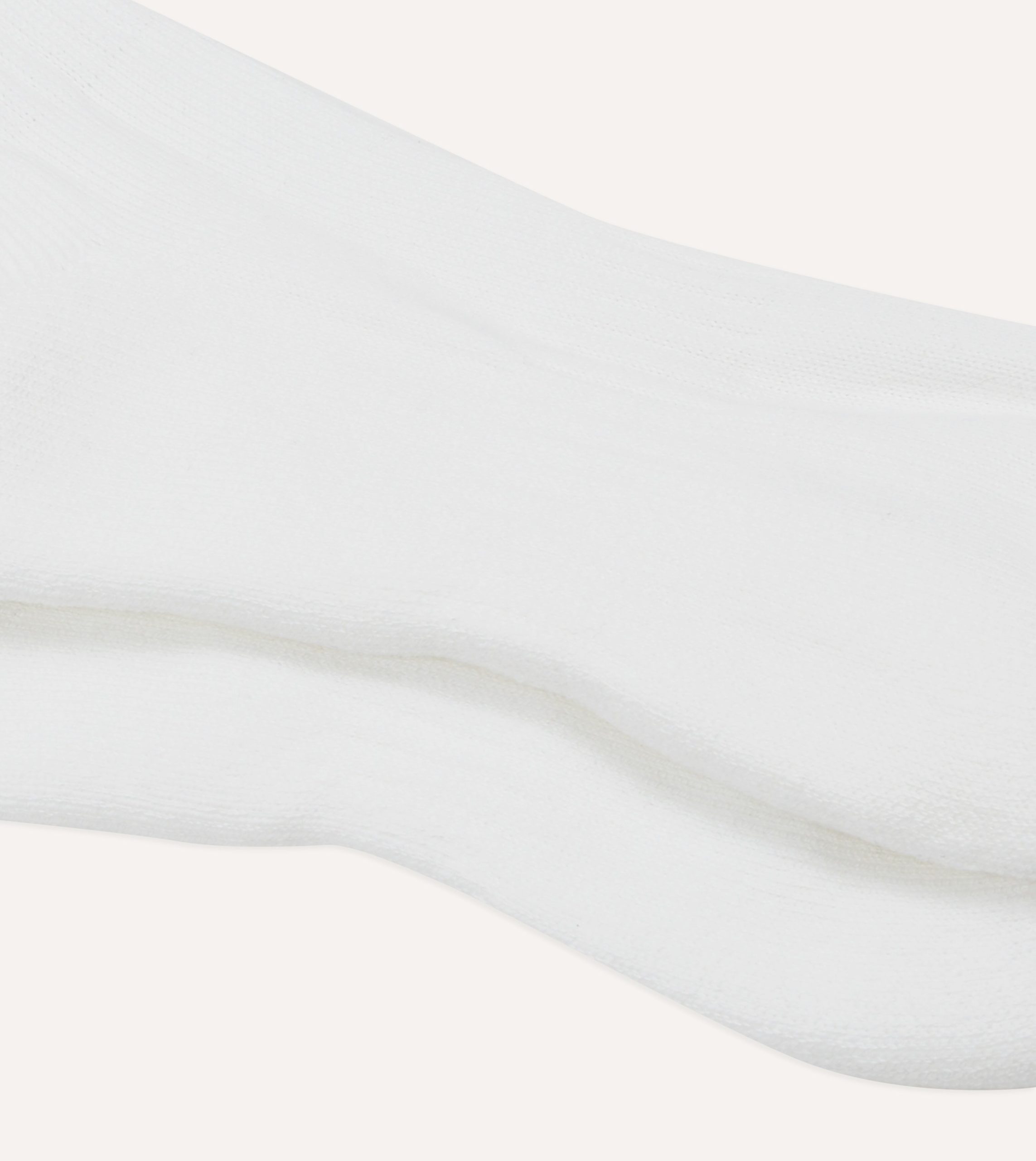 White Cotton Sports Socks - Image 2