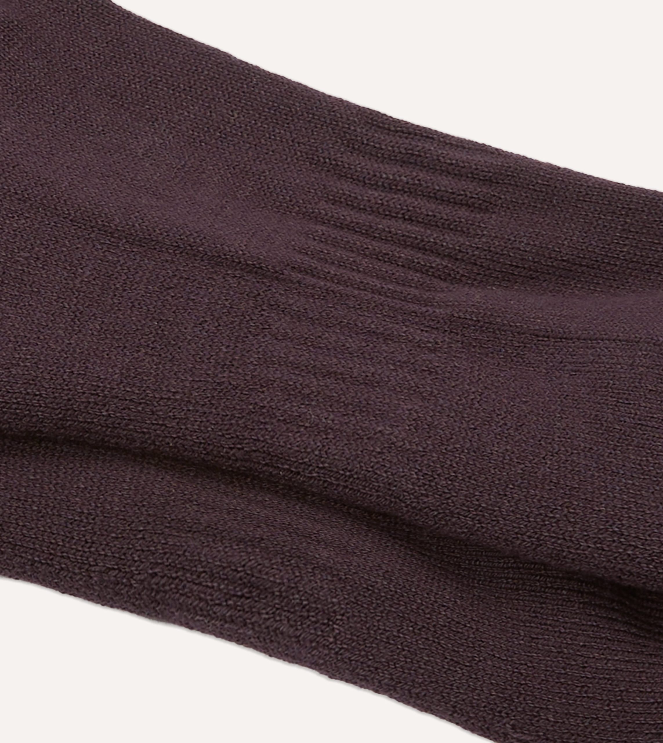 Dark Purple Cotton Sports Socks - Image 2