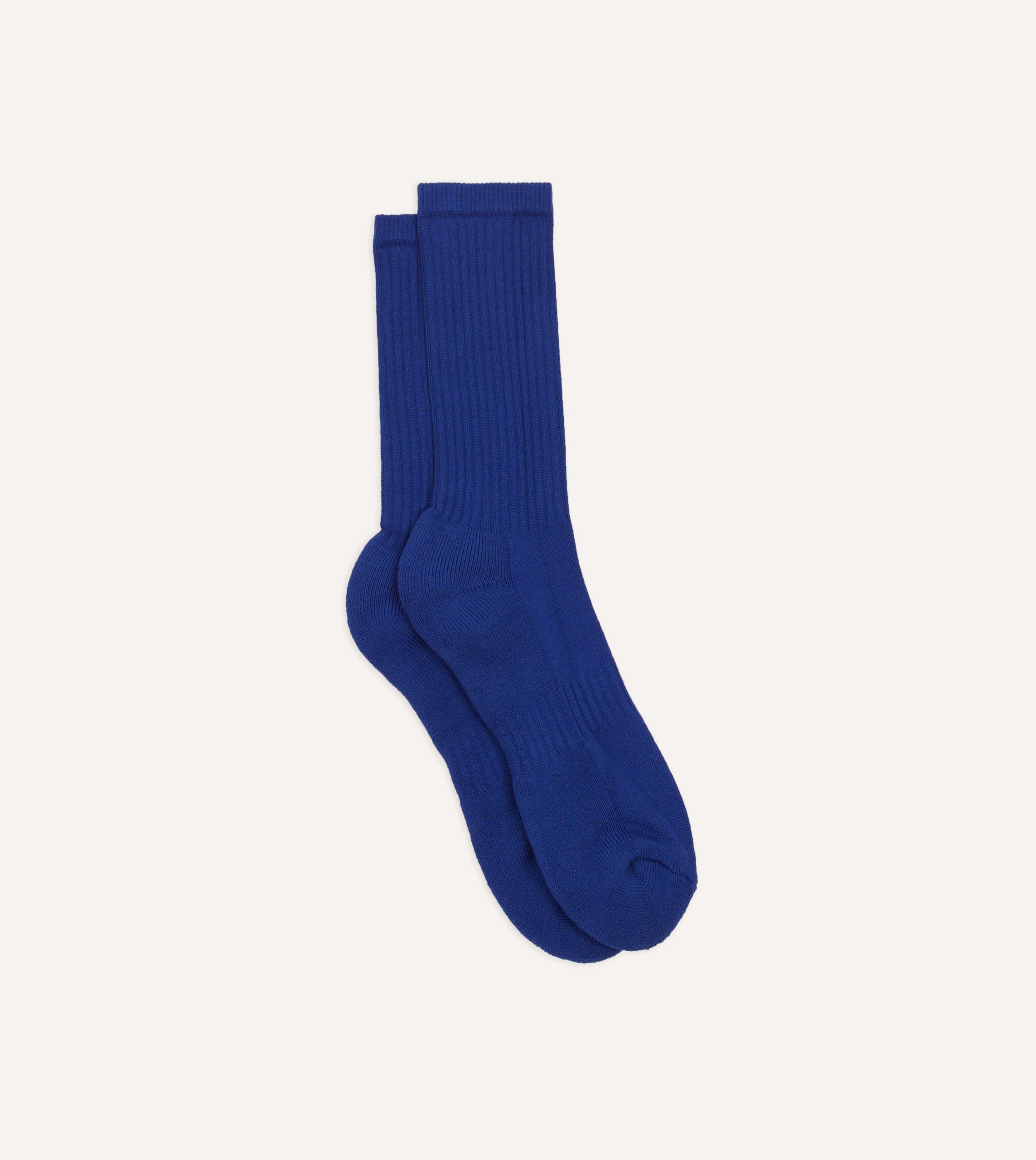 Blue Cotton Sports Socks