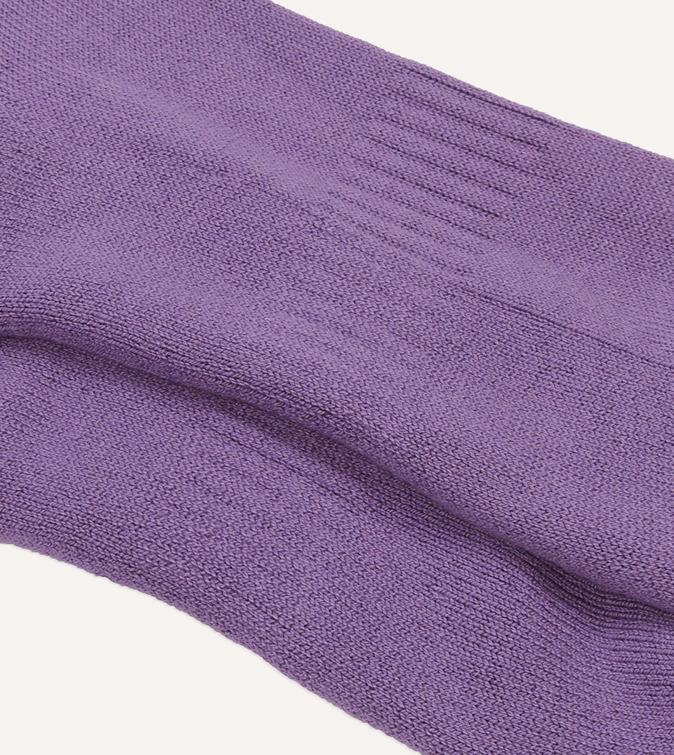 Purple Cotton Sports Socks - Image 2