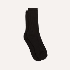 Black Cotton Sports Socks