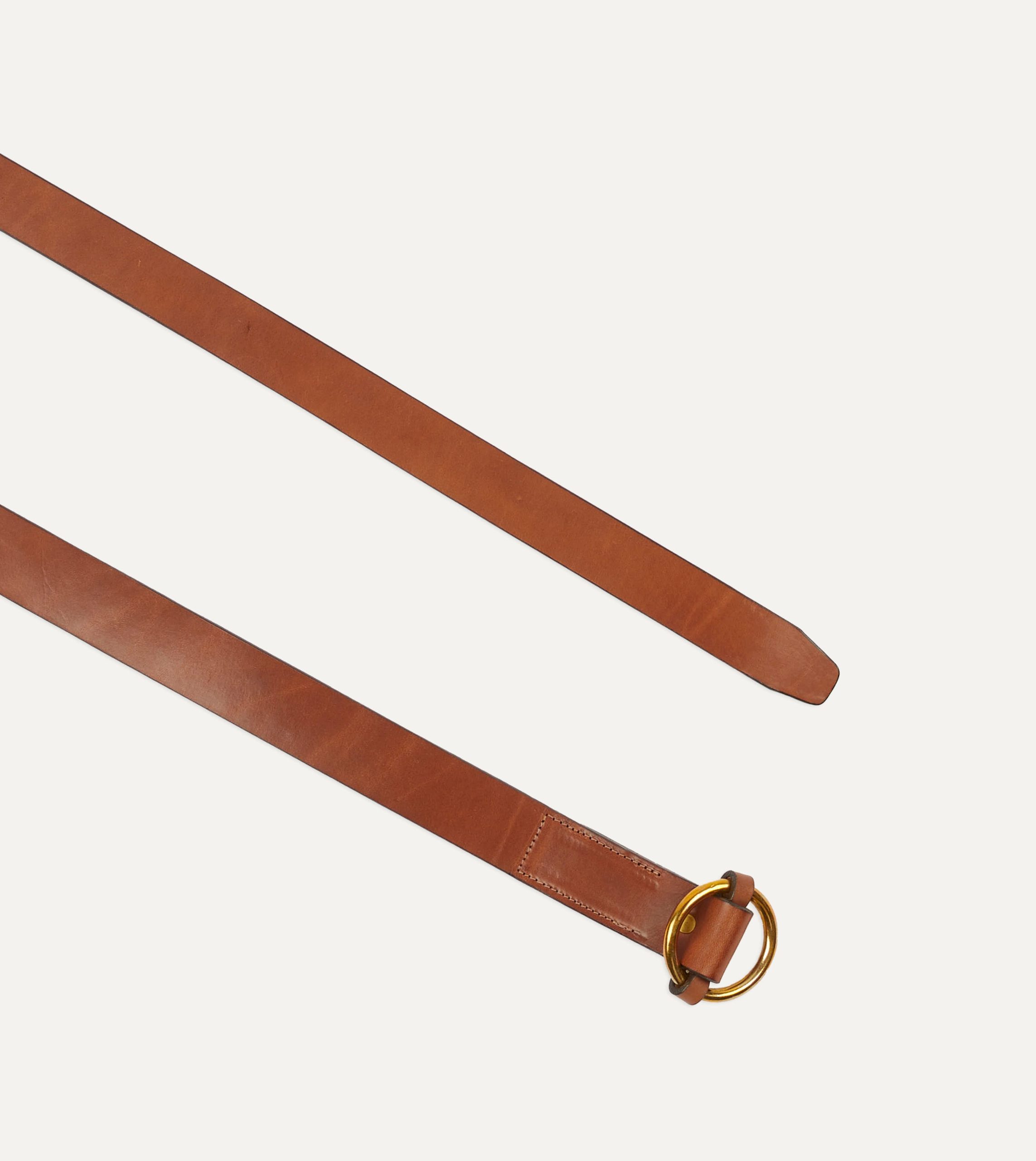 Yuketen Brown Ring Leather Belt - Image 2