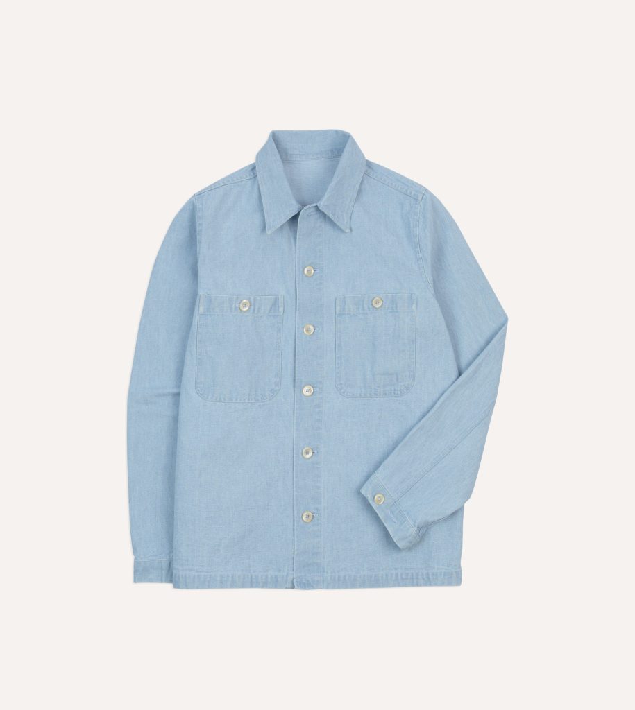 Bleach Wash Denim Field Shirt