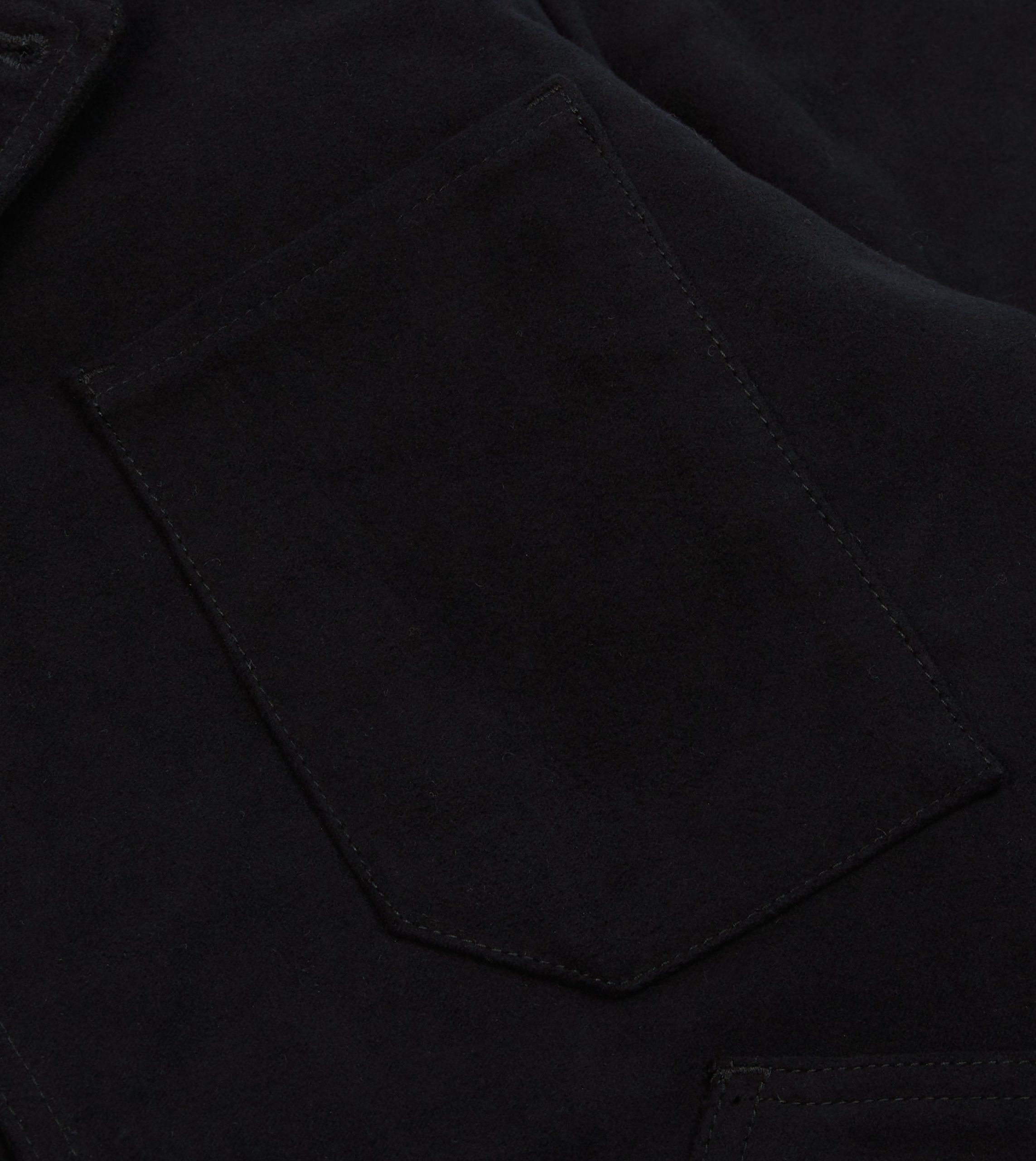 Dark Navy Moleskin Utility Jacket - Image 5