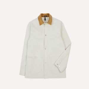 Ecru Denim Western Chore Jacket