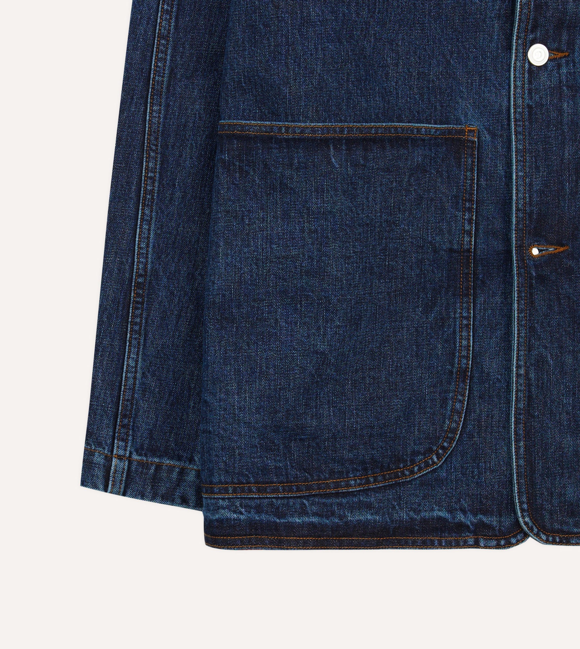 Stone Wash Denim Field Jacket - Image 5