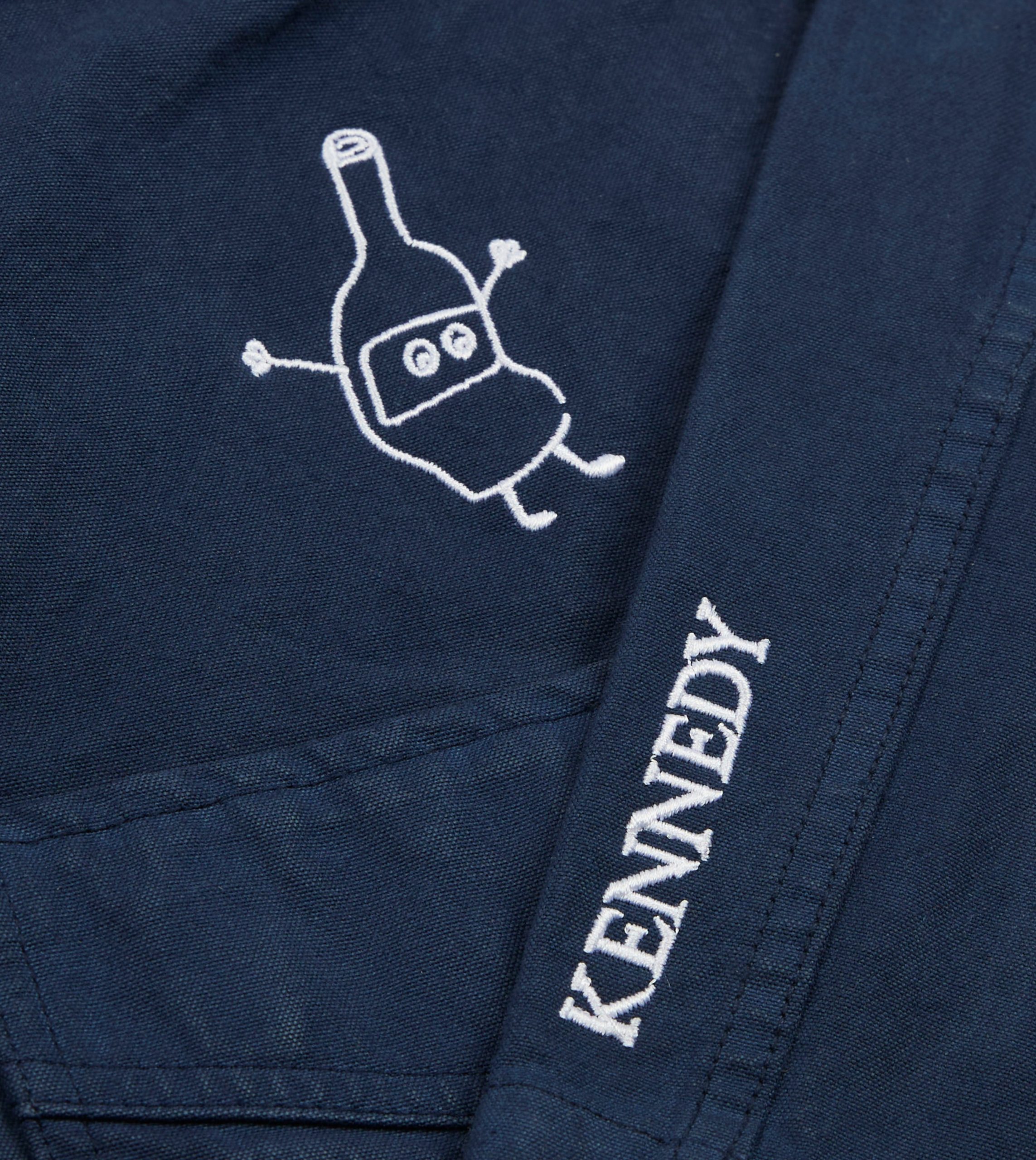 Kennedy by Drake's Navy Cotton Duck Canvas Five-Pocket Chore Jacket - Image 6