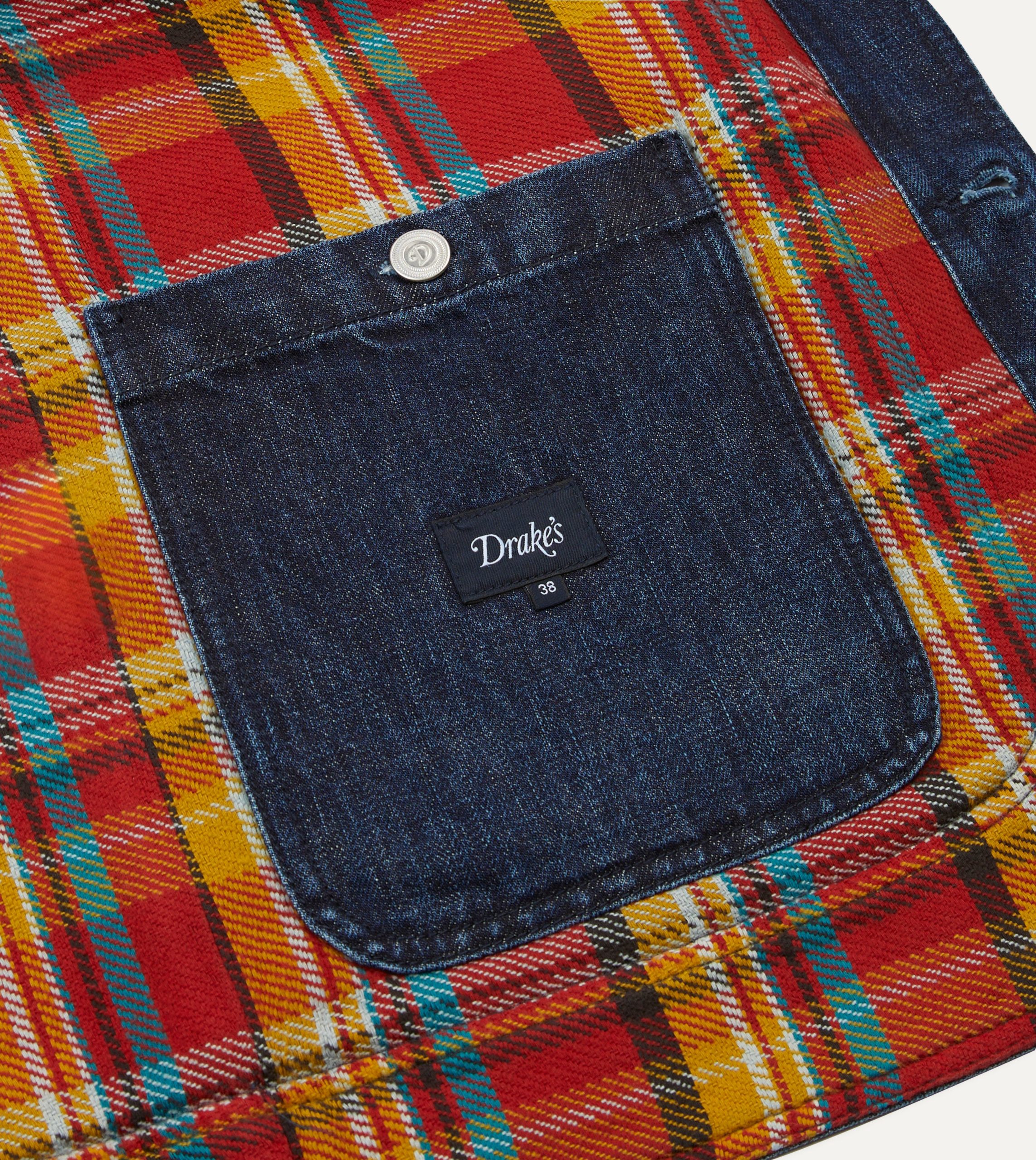 Indigo Wash Denim Field Jacket - Image 7