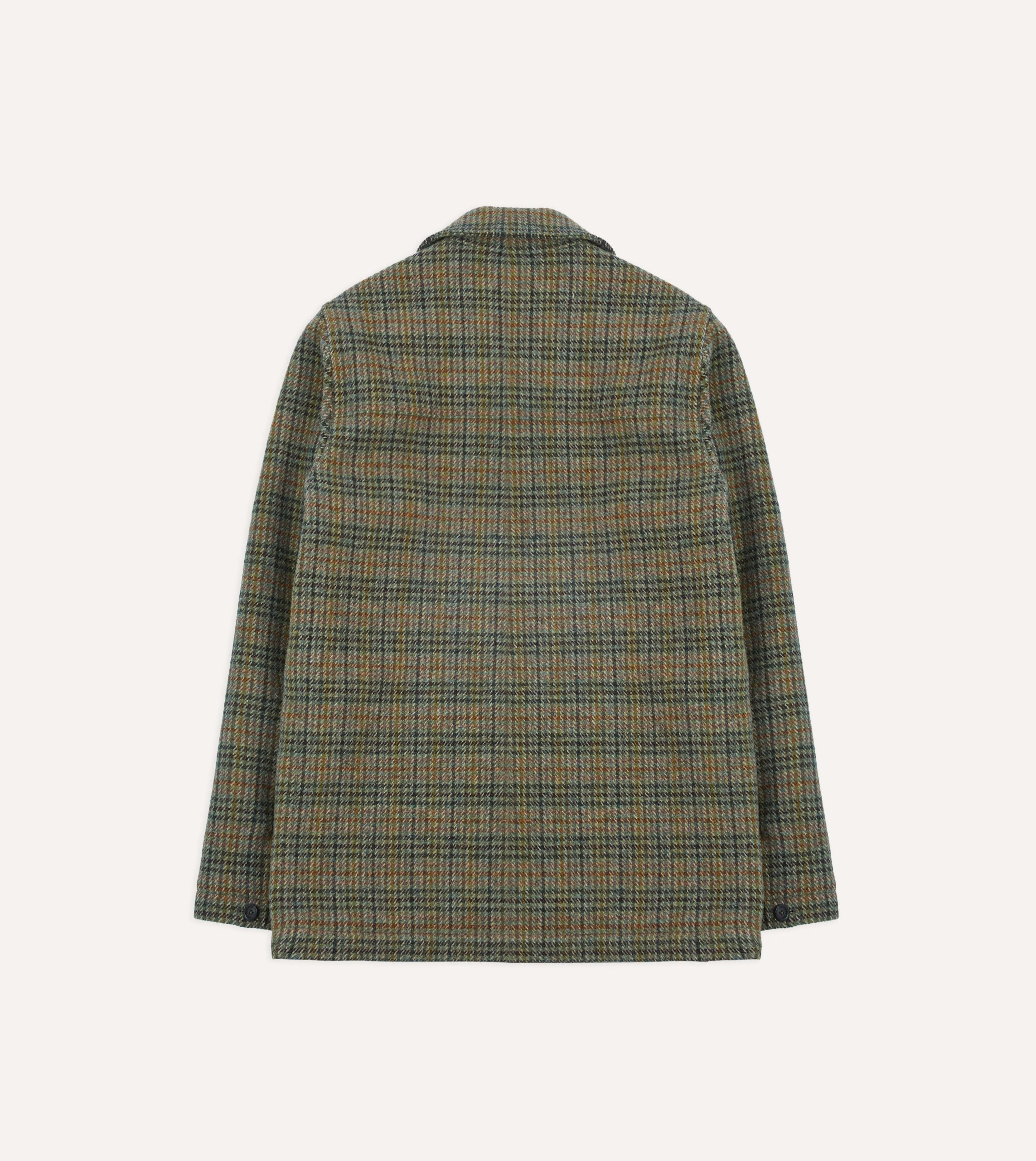 Green Check Tweed Donkey Jacket - Image 8