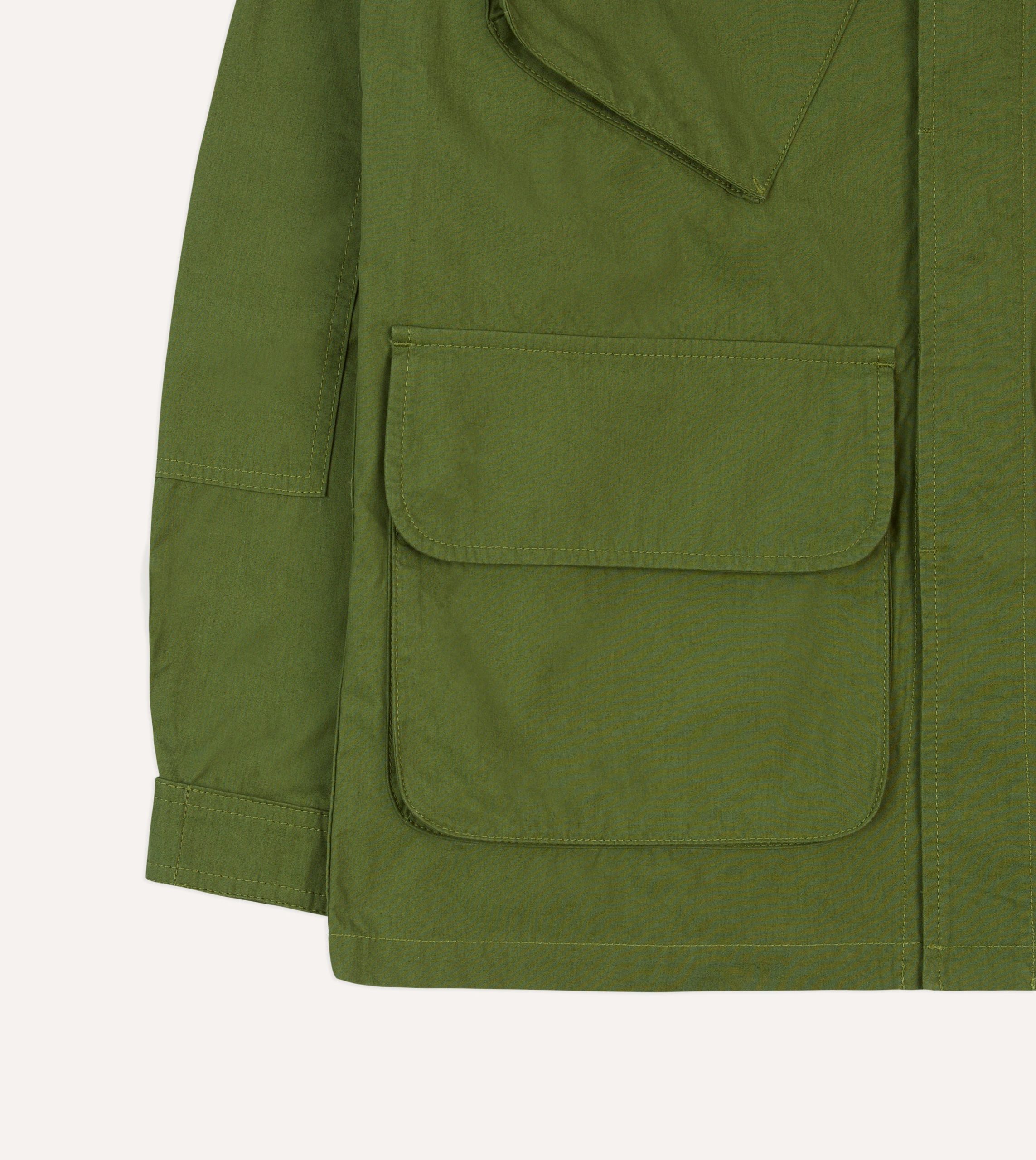 Olive Cotton Jungle Jacket - Image 7